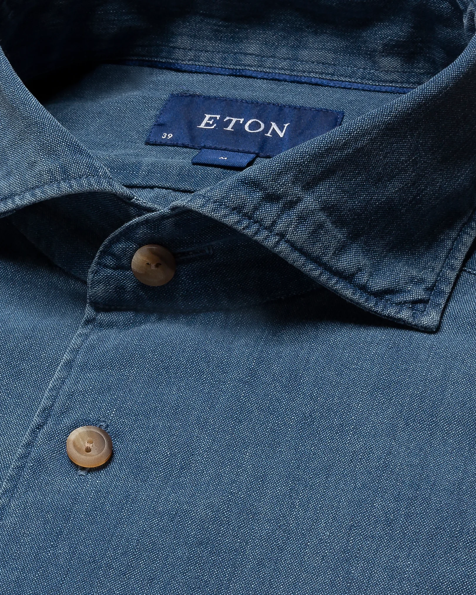Eton - dark blue indigo wide spread