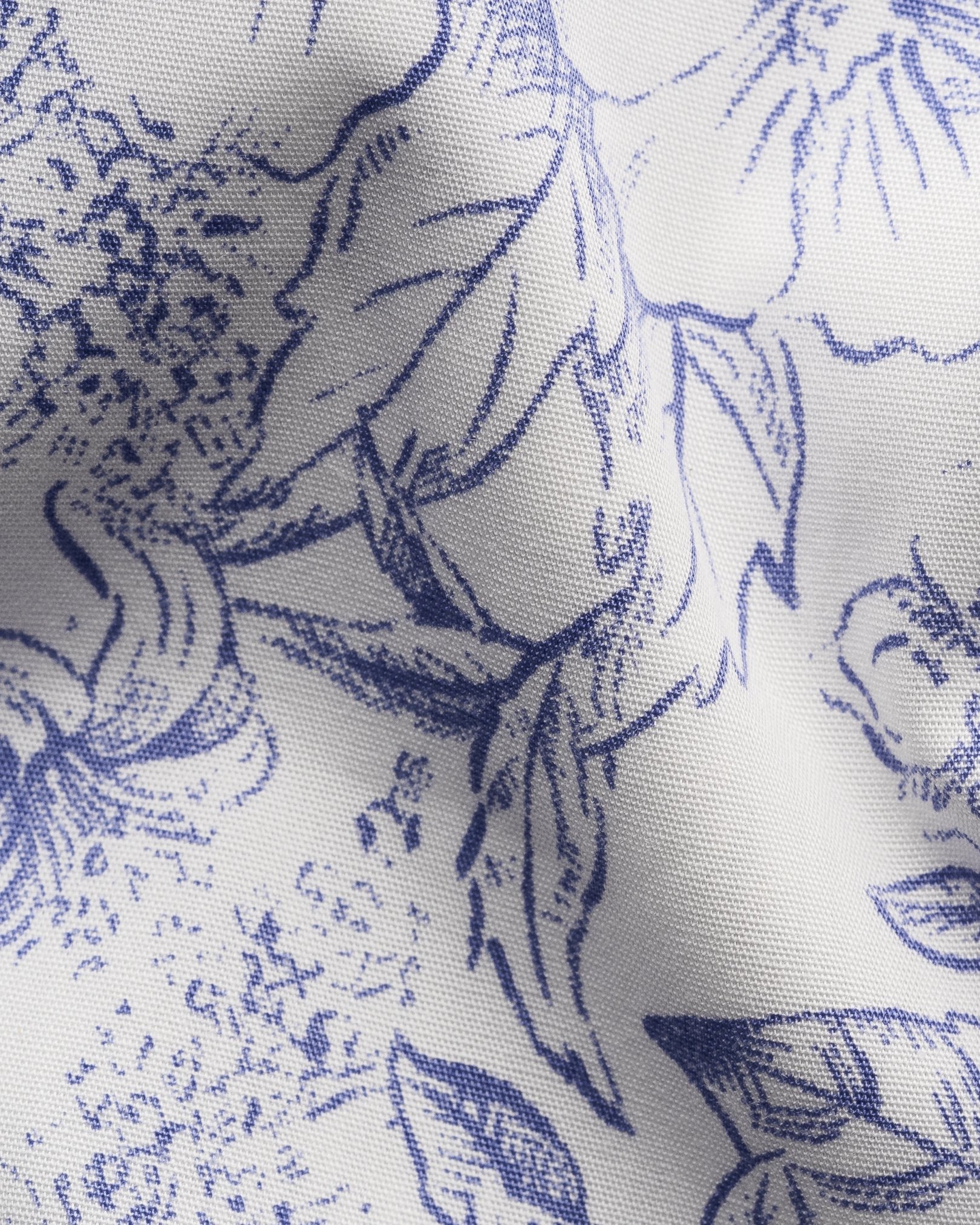 Eton - Floral Print Poplin Shirt
