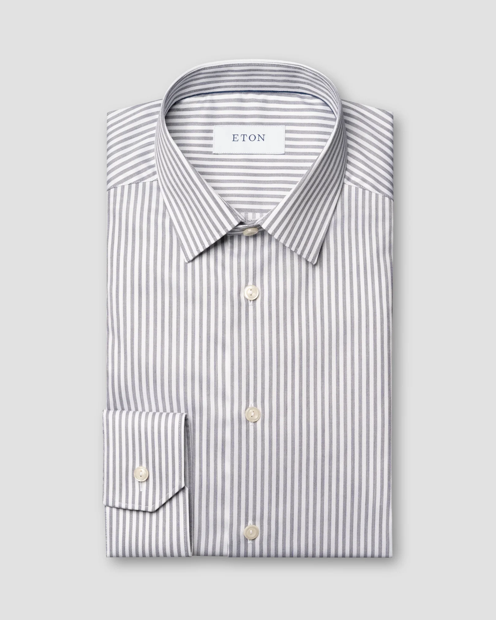 Eton - striped signature twill shirt