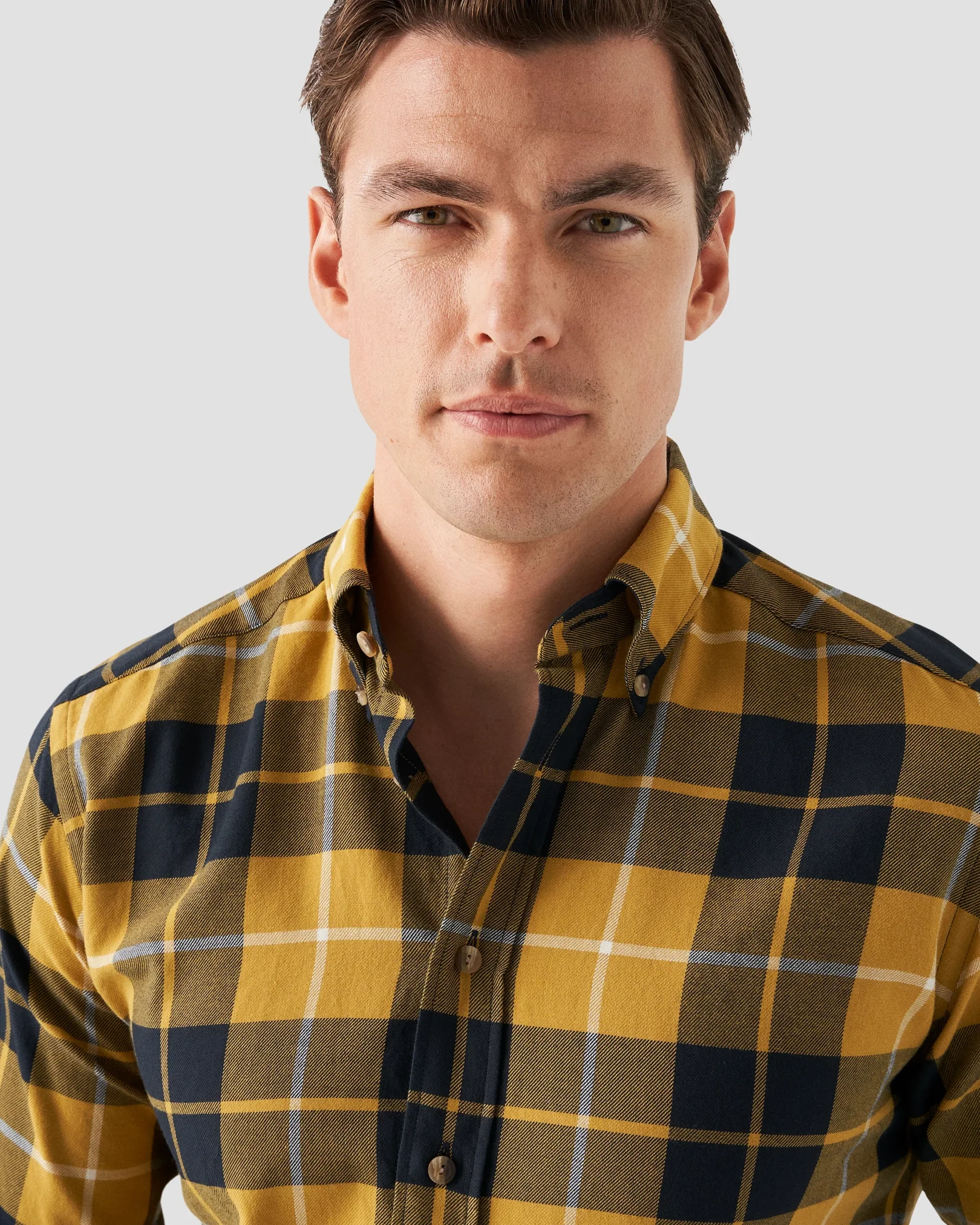 Eton - orange flannel shirt