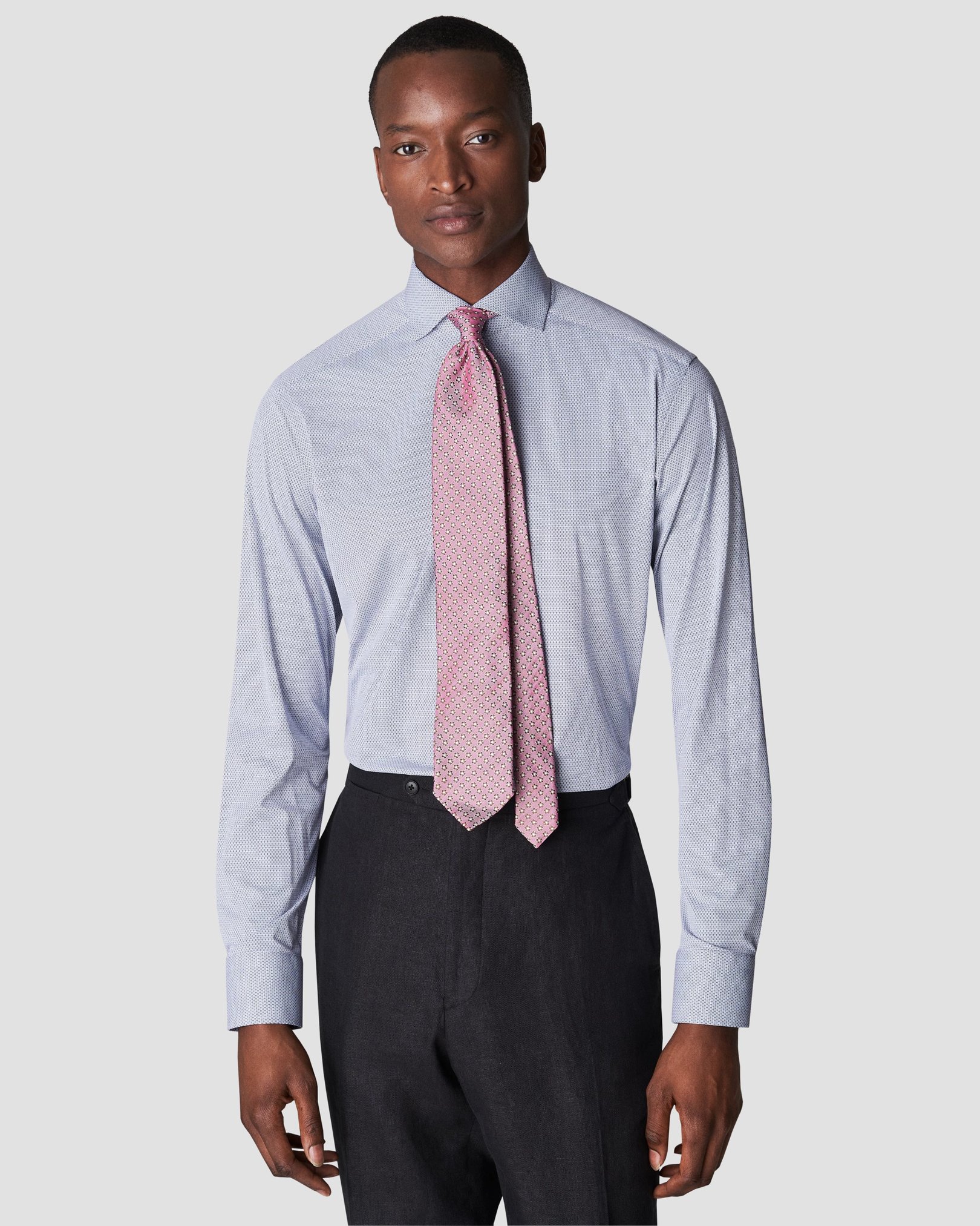 Eton - dark blue 4 way stretch