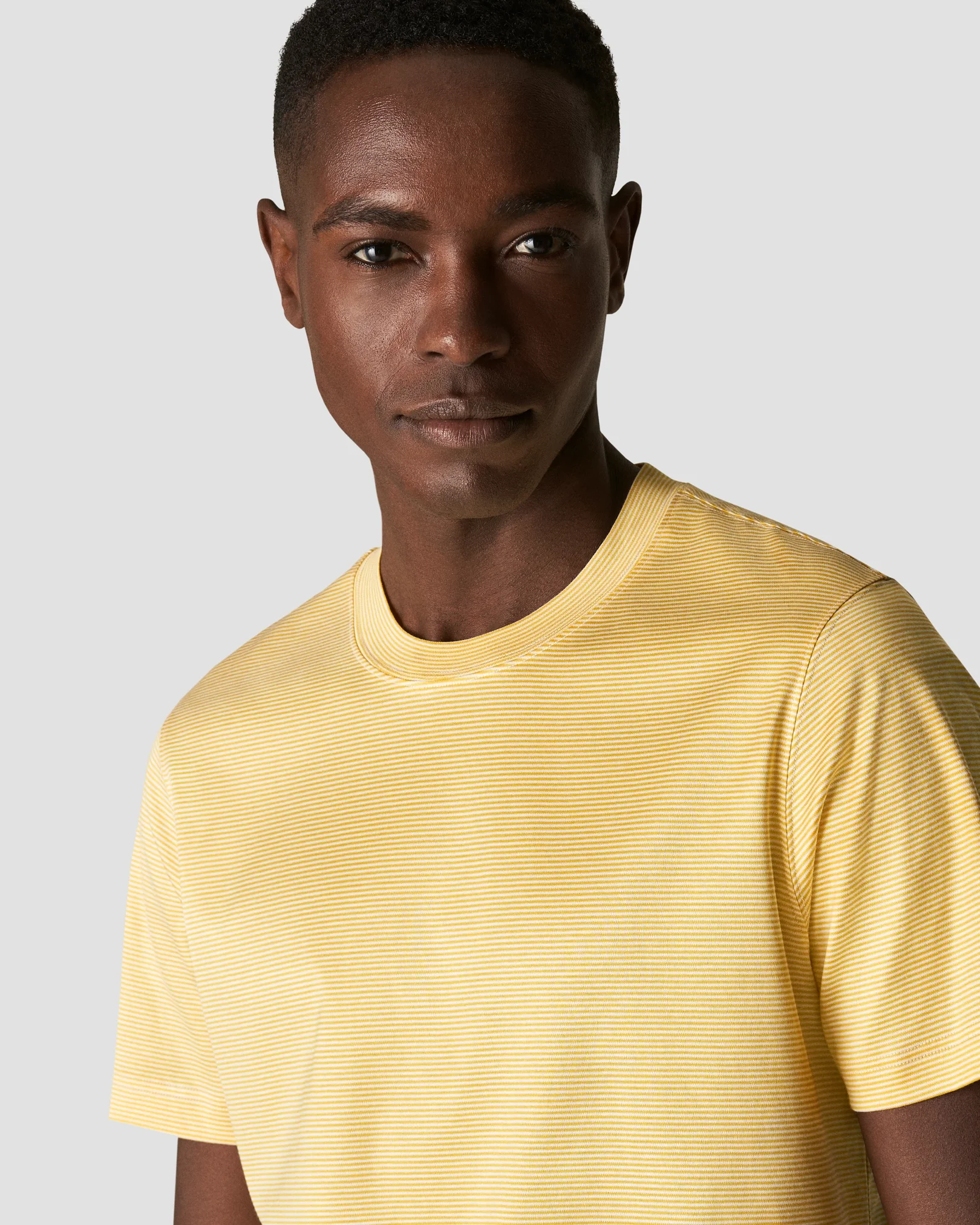 Eton - yellow interlock t shirt