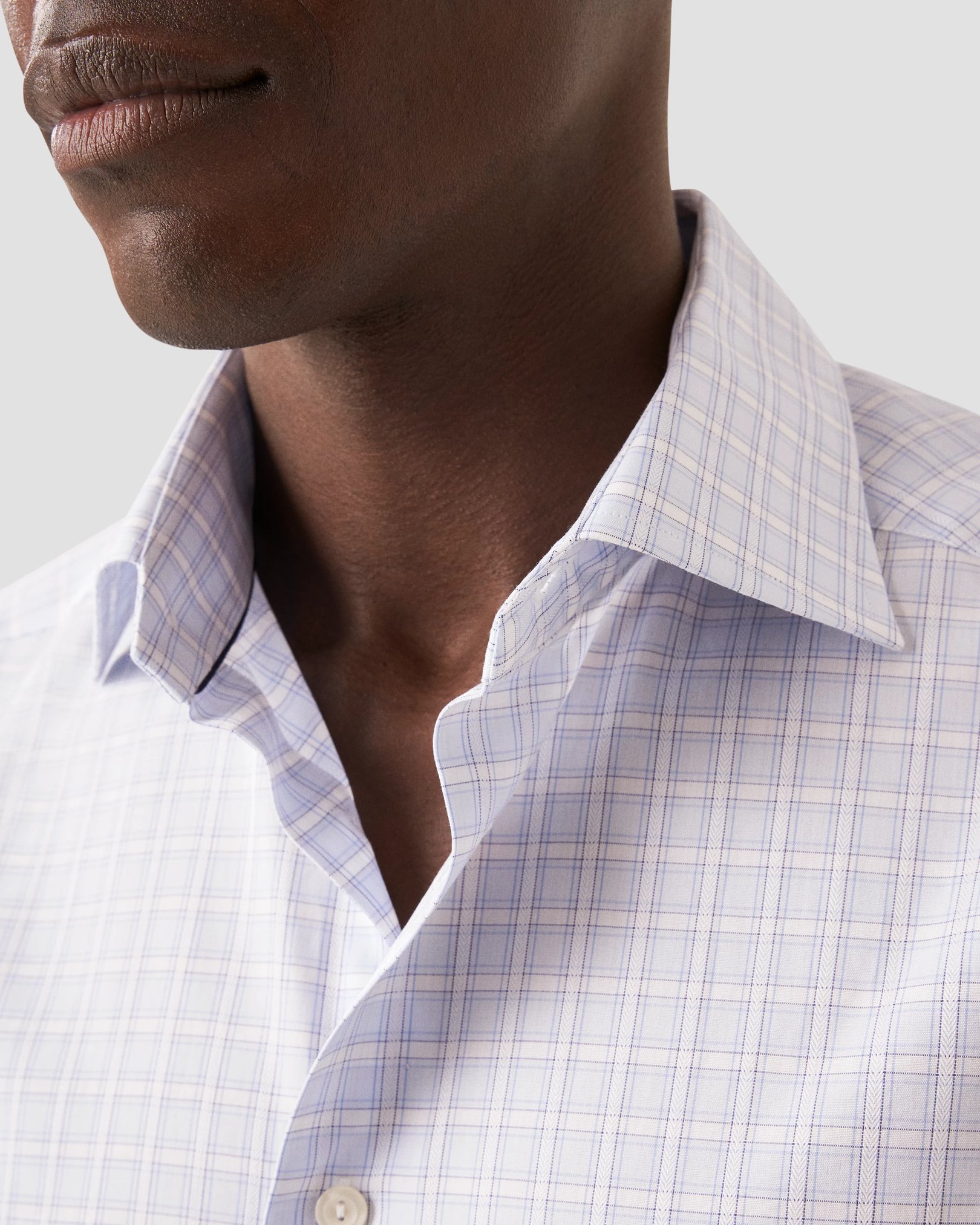 Eton - checked pink twill