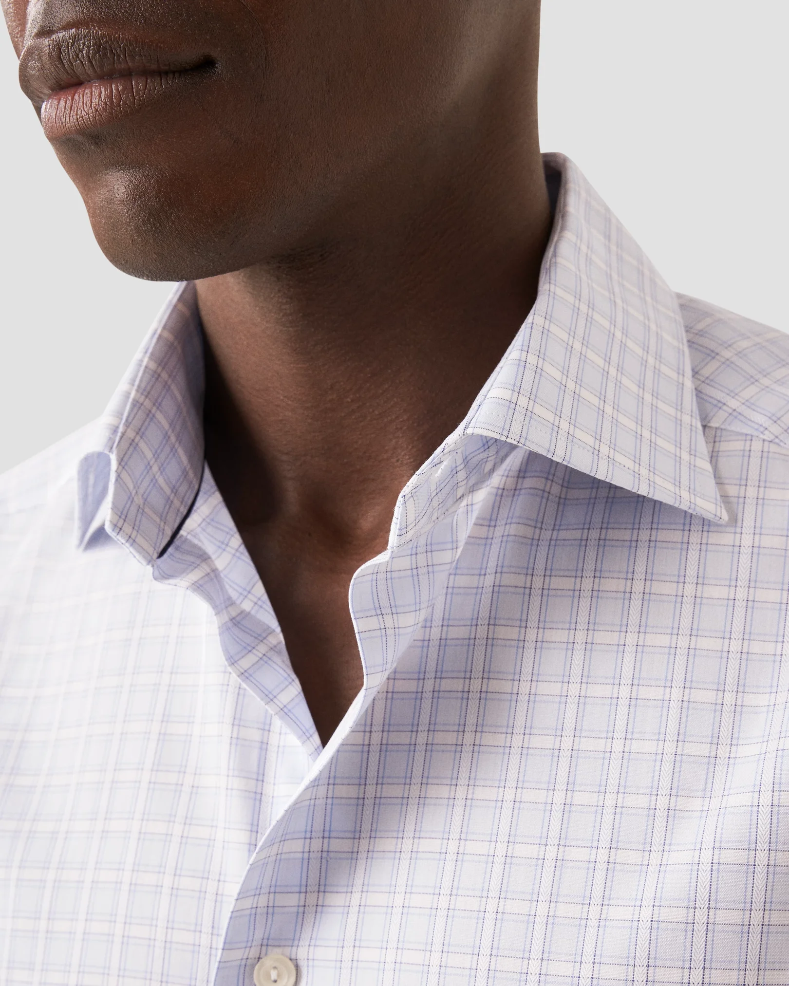 Eton - checked pink twill