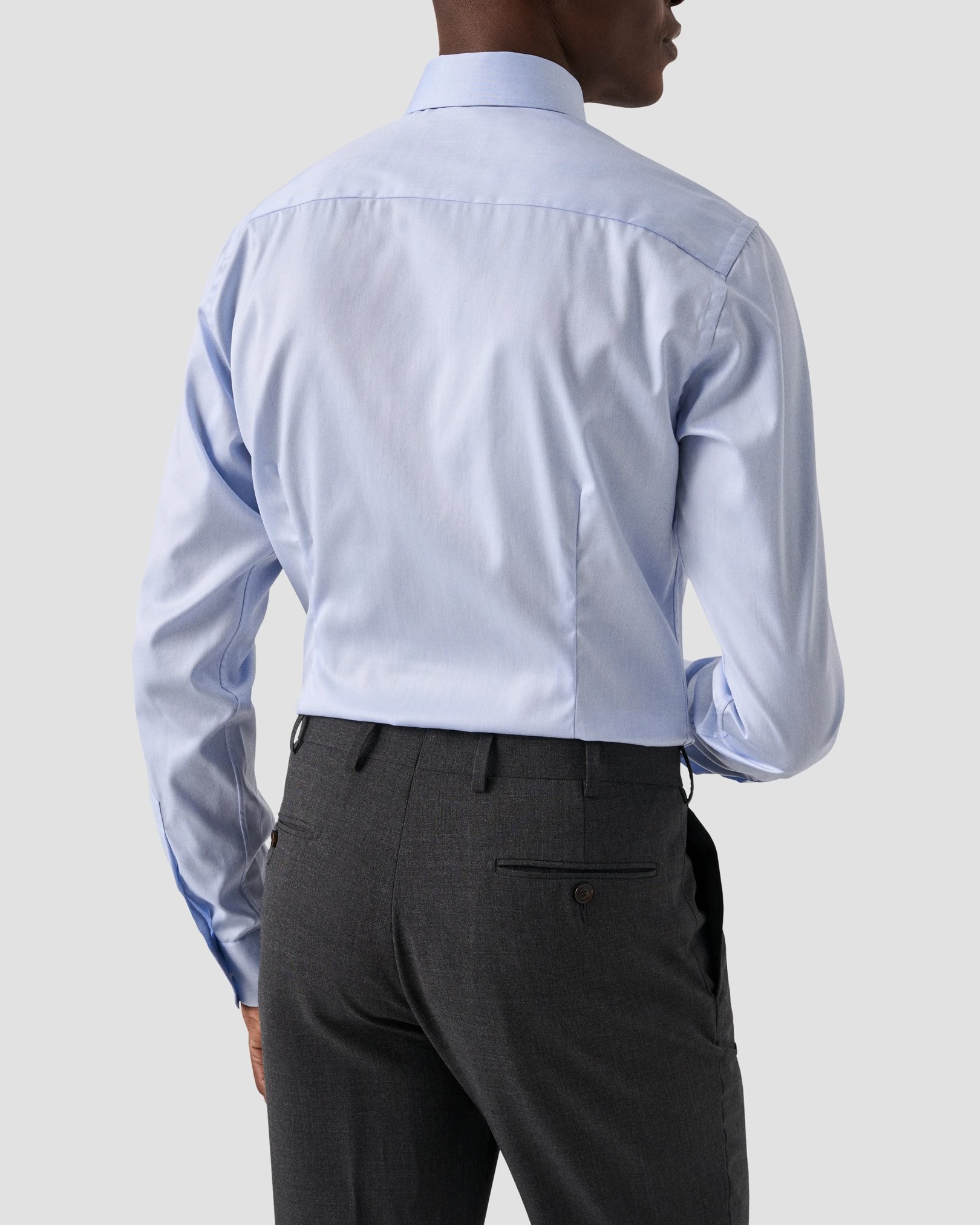 Eton - light blue signature twill shirt xls