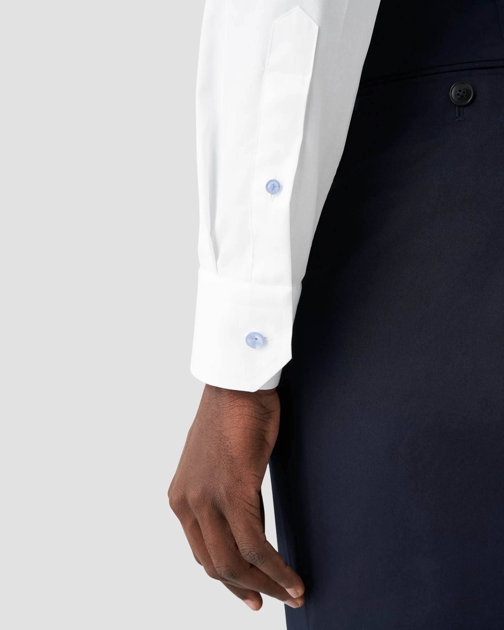 Eton - solid white poplin