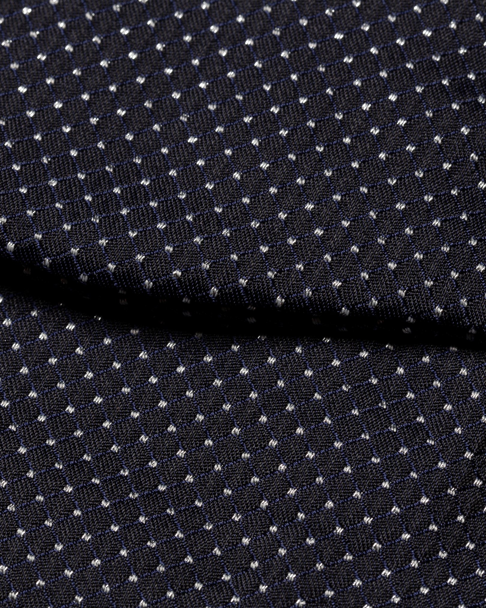 Eton - navy blue pin dot bowtie