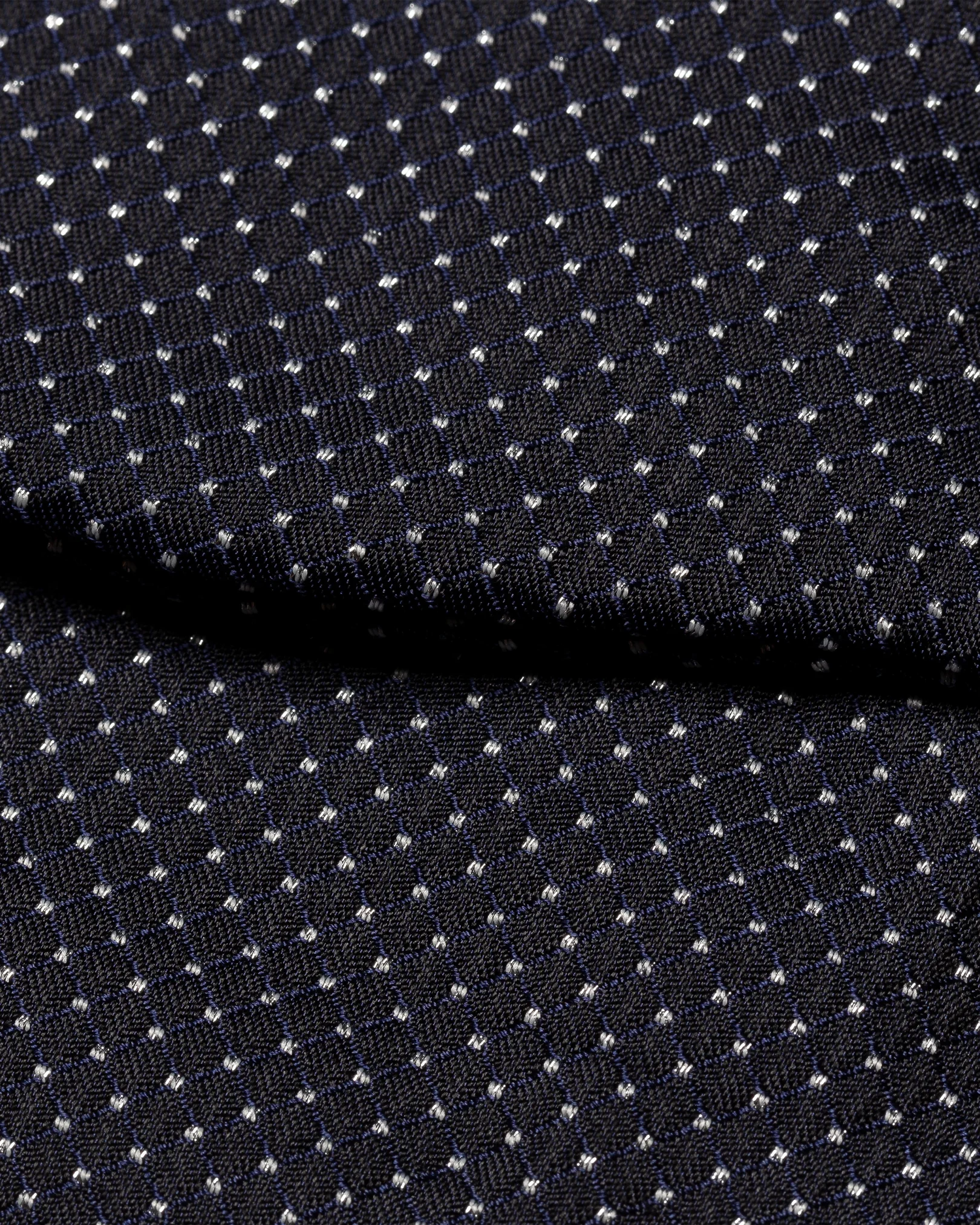 Eton - navy blue pin dot bowtie