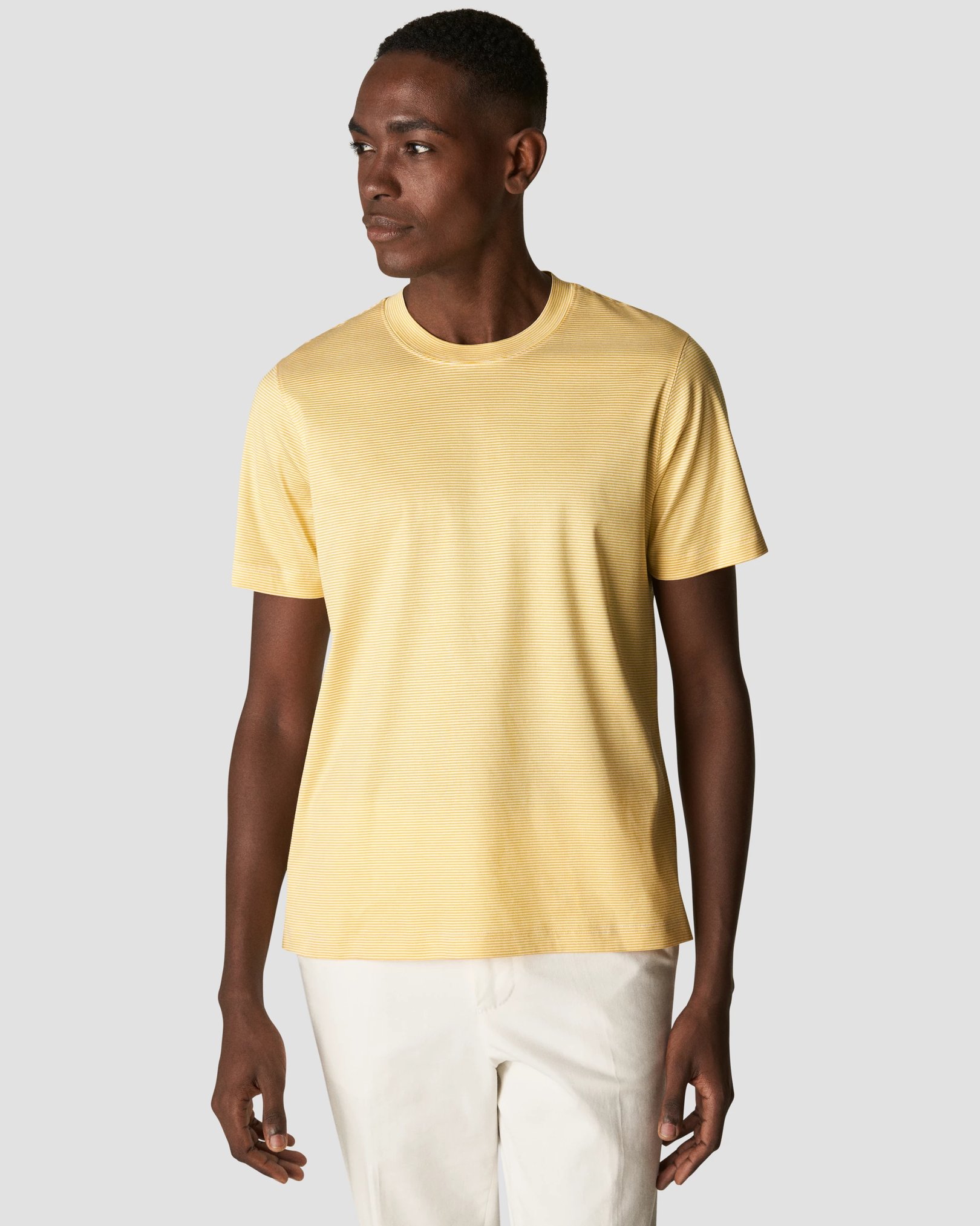 Eton - yellow interlock t shirt