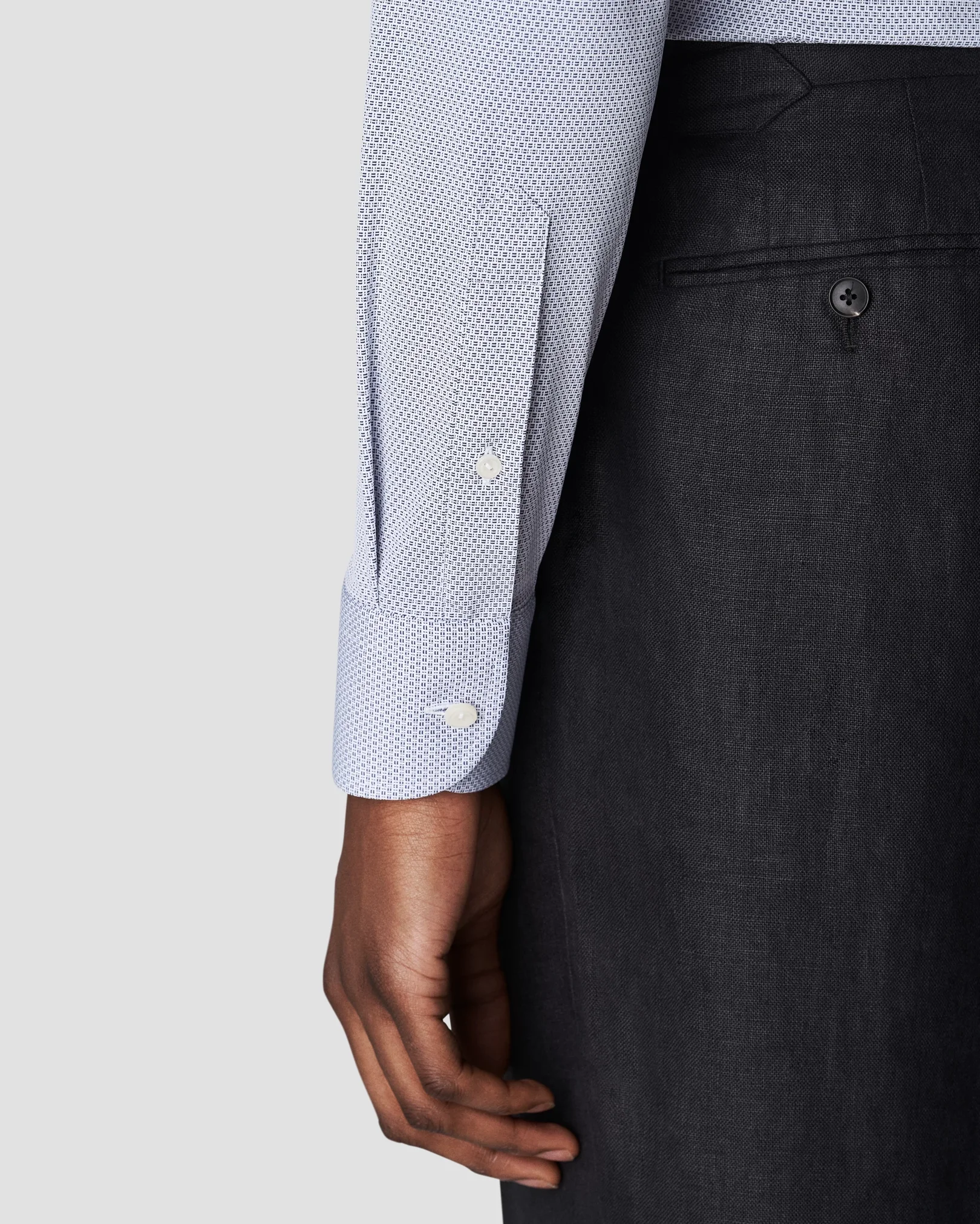 Eton - dark blue 4 way stretch