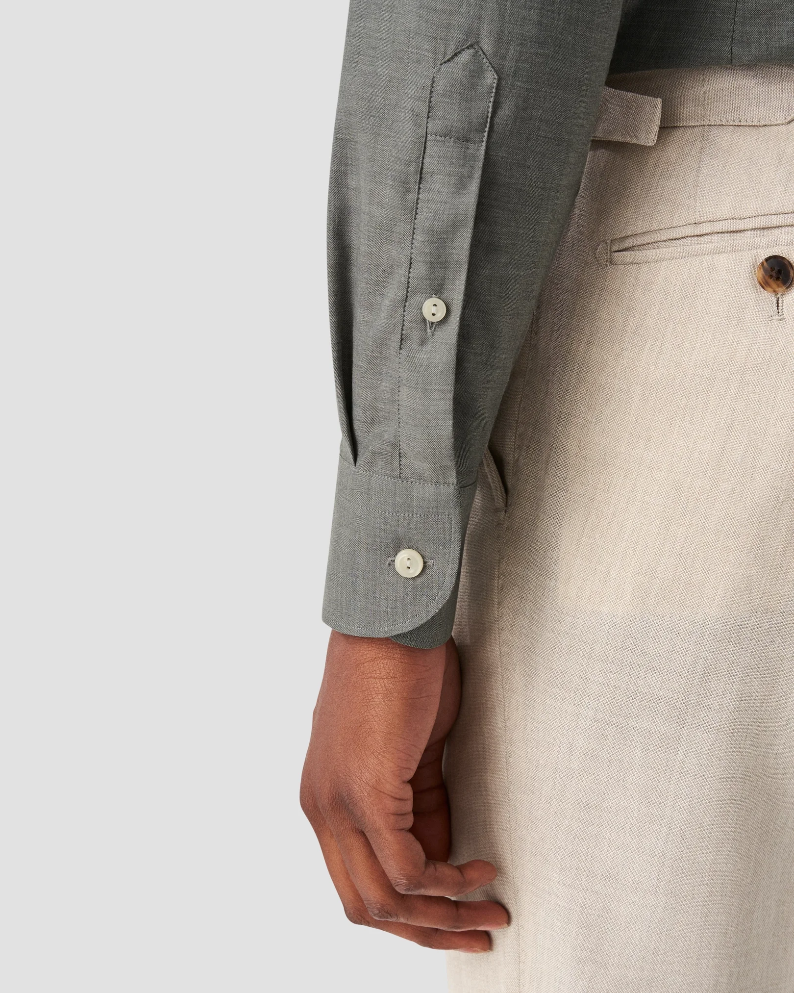 Eton - mid grey flanell