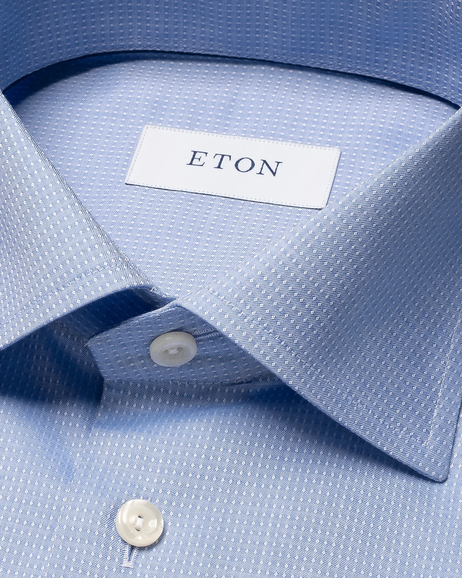 Eton - mid blue twill made to order