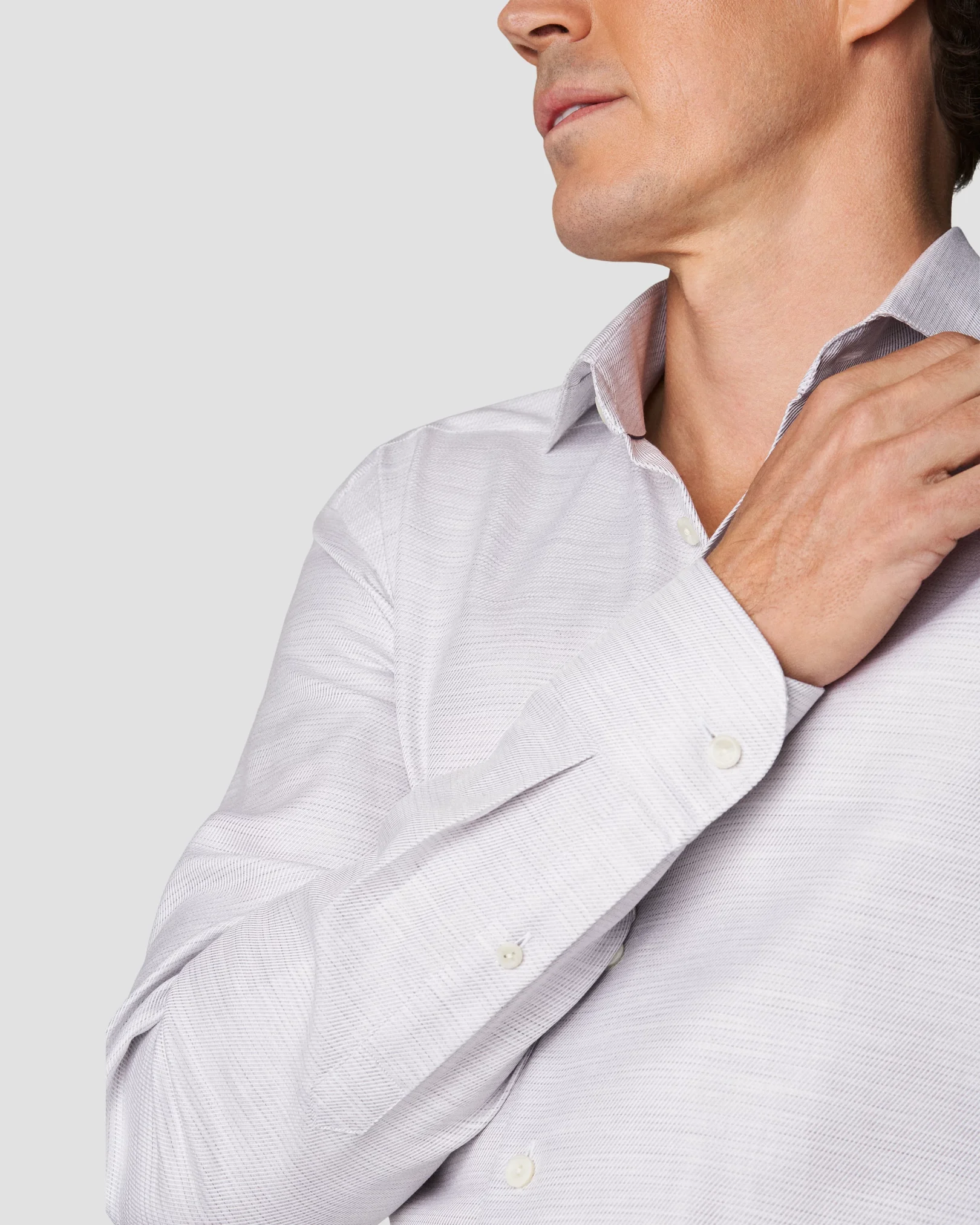 Eton - light grey fine twill