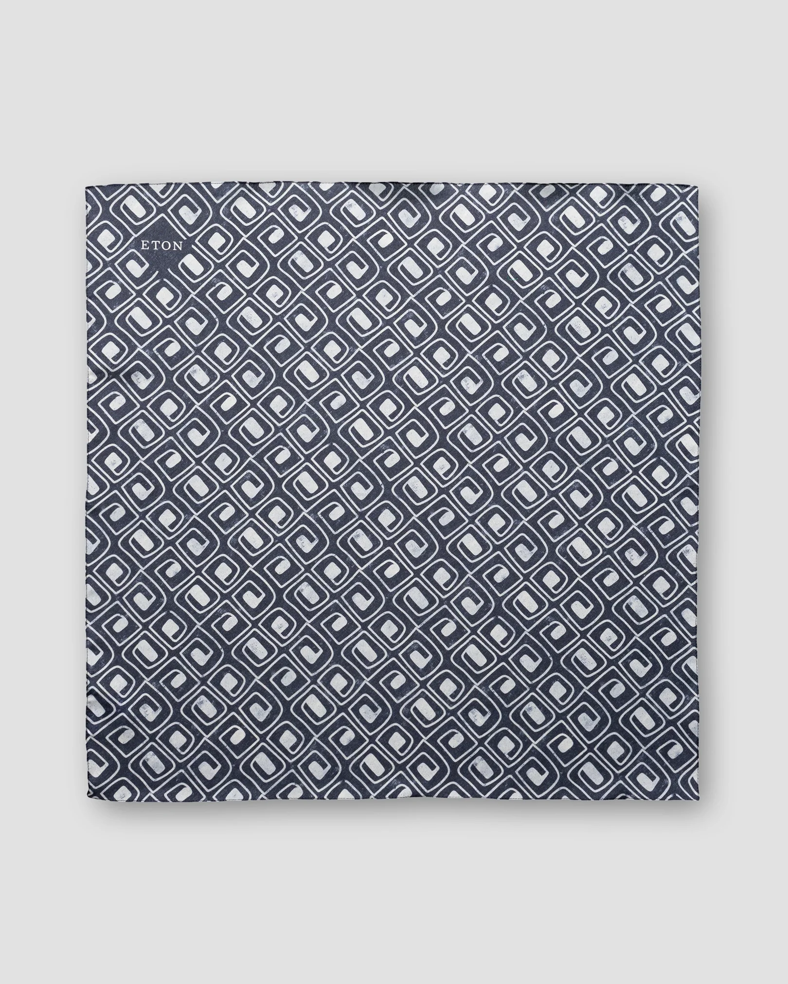 Eton - black block print bandana