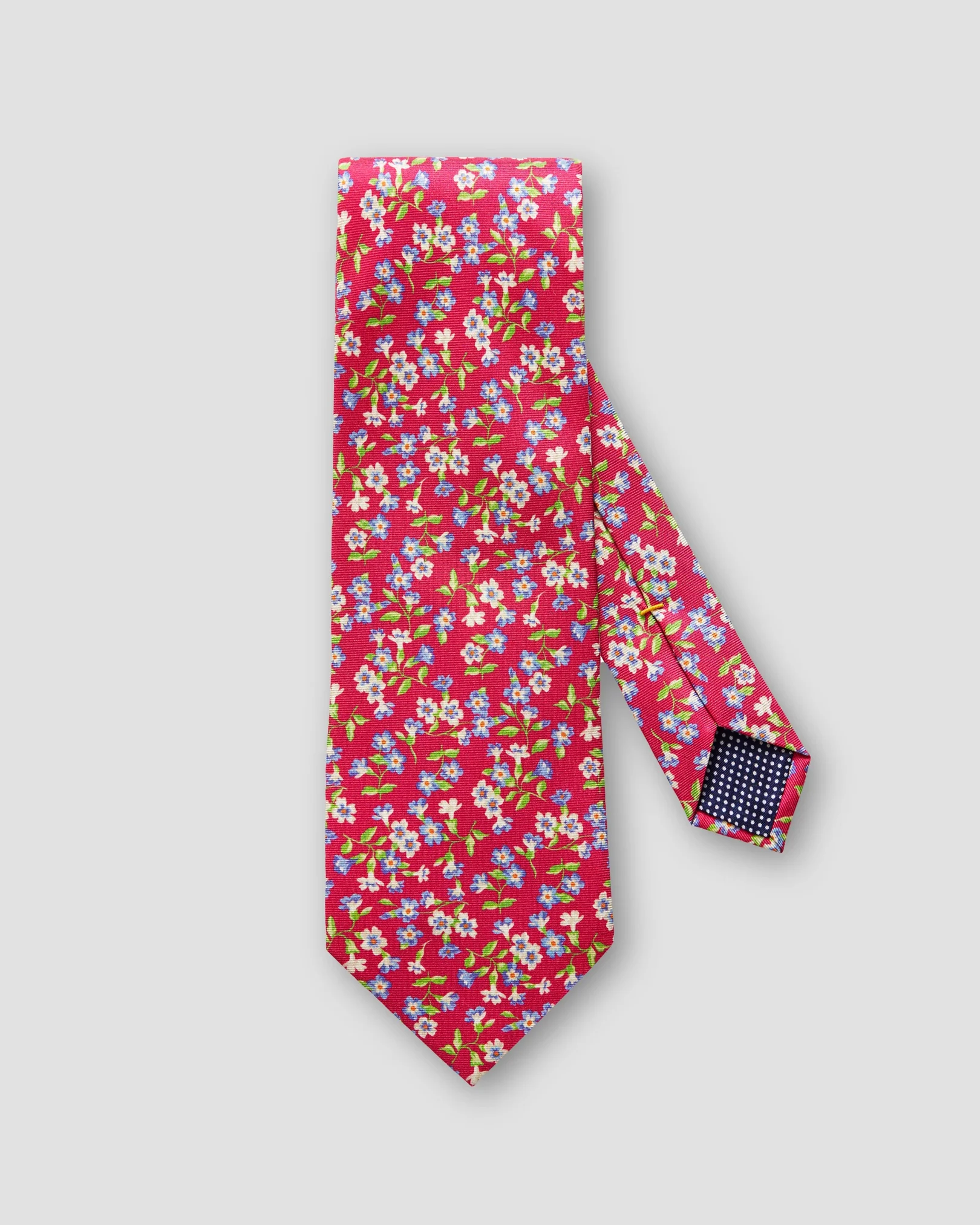 Eton - red flower silk tie