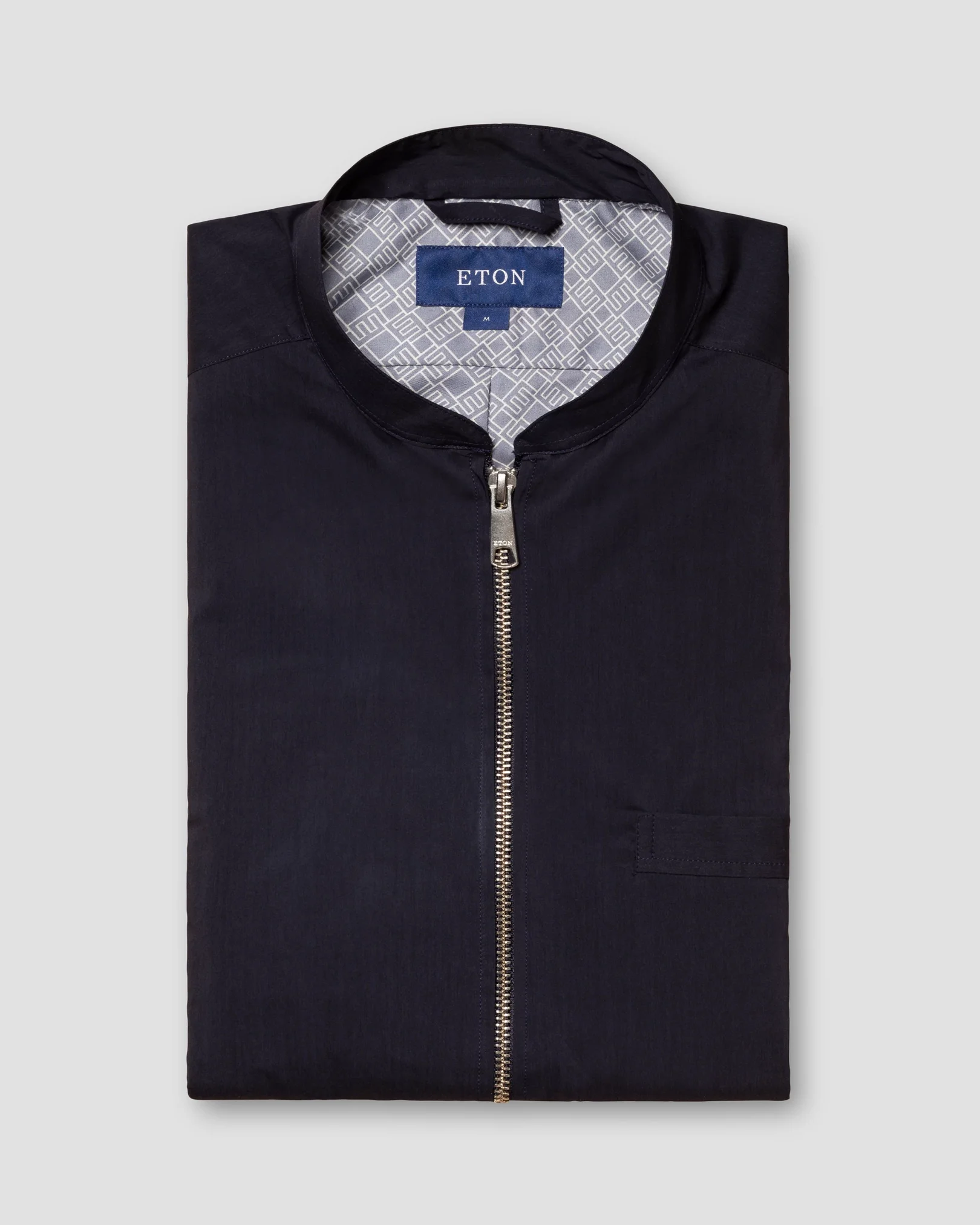 Eton - navy blue cotton and nylon
