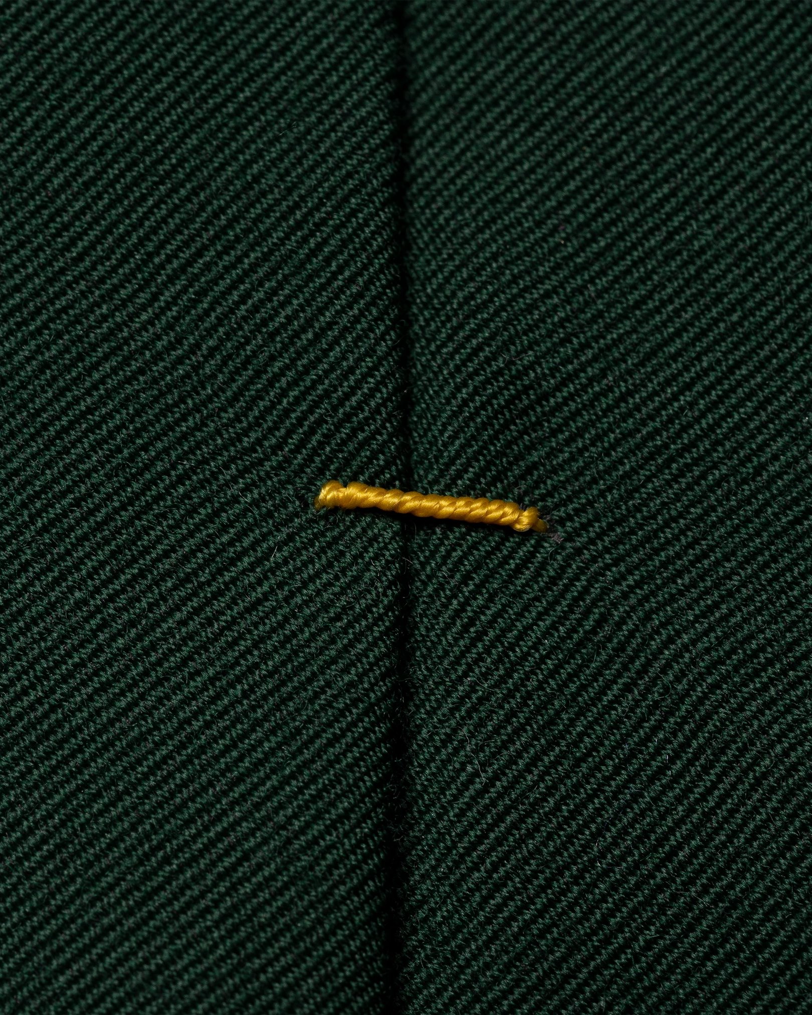 Eton - dark green wool cotton tie