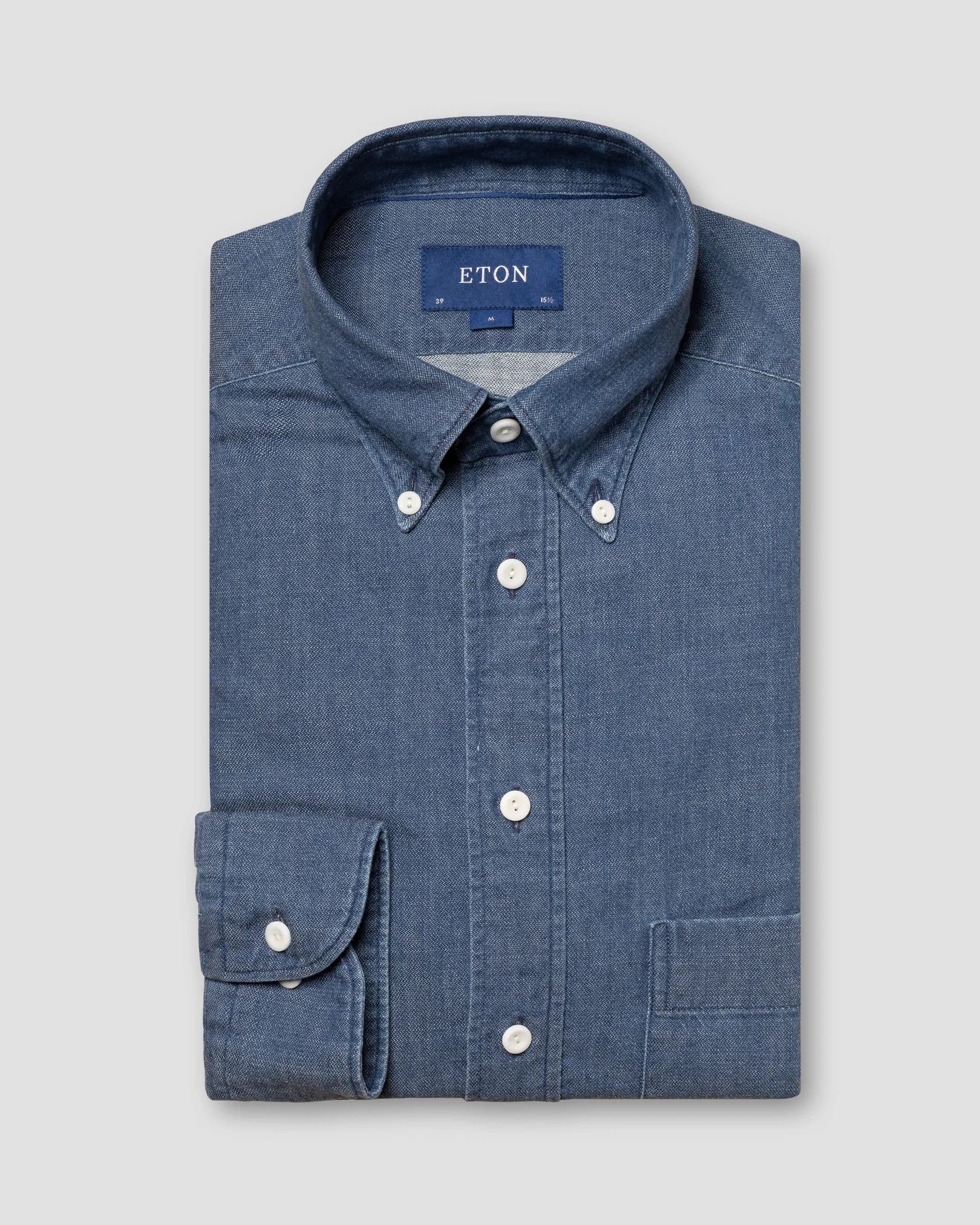Eton - black indigo denim shirt