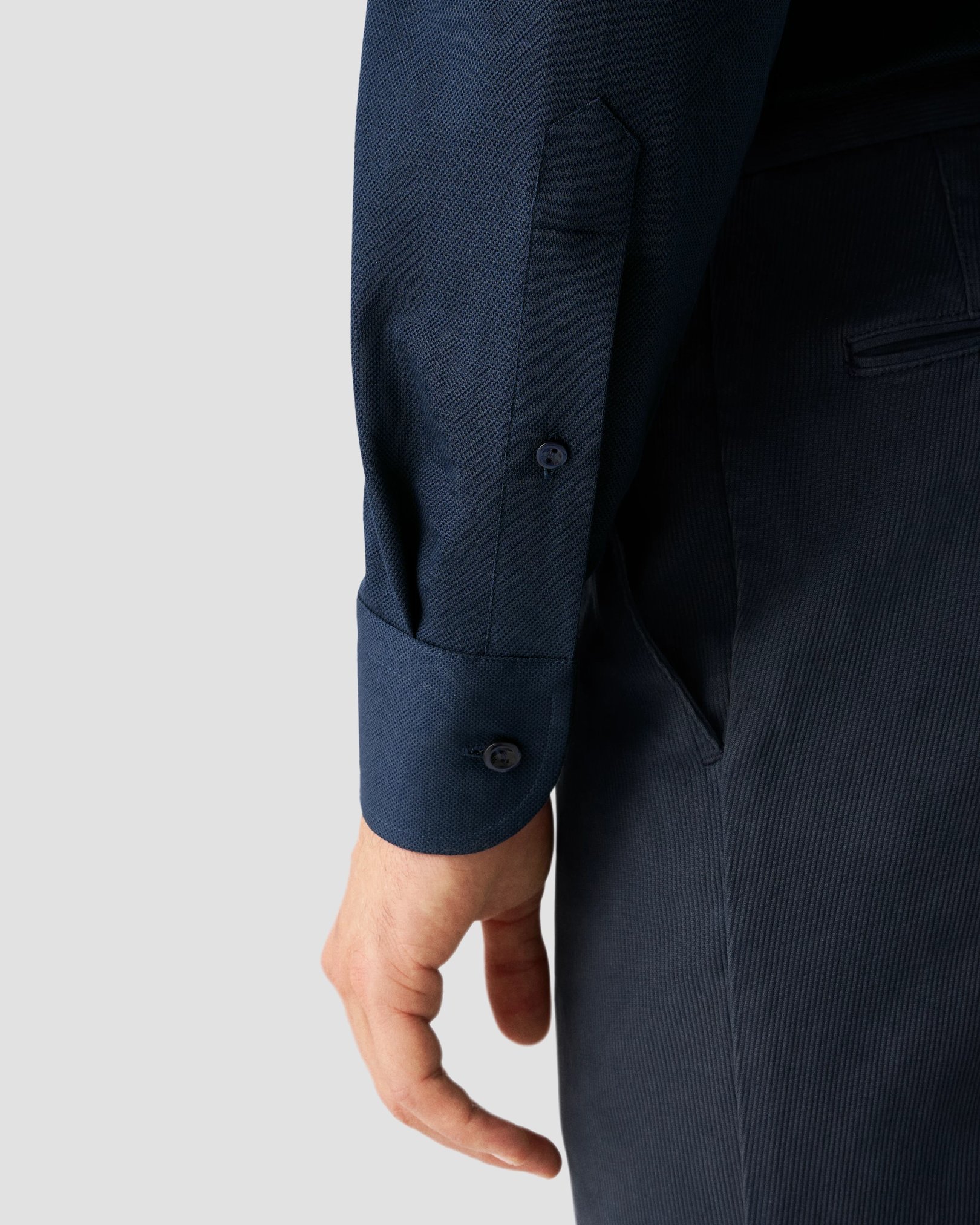 Eton - dark blue doub heavy piquet ocs