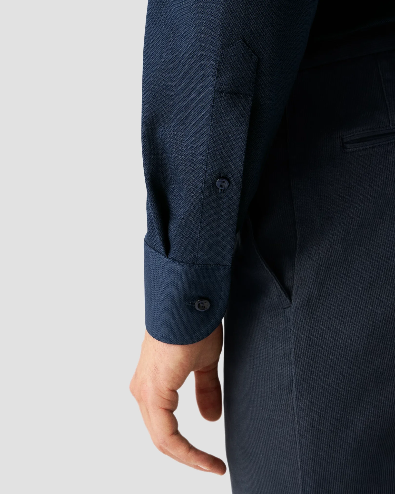 Eton - dark blue doub heavy piquet ocs