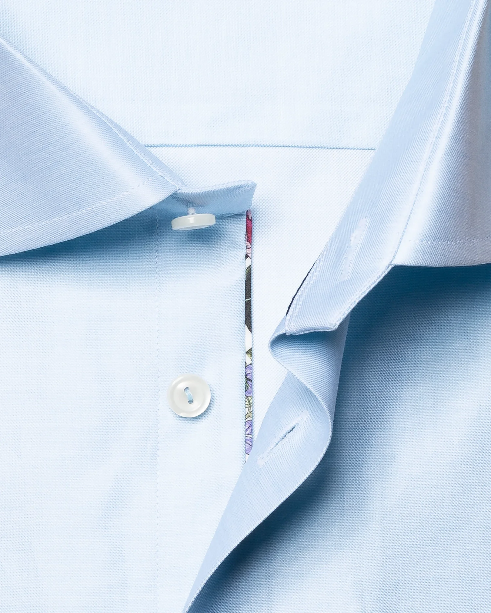 Eton - light blue signature twill paspoal