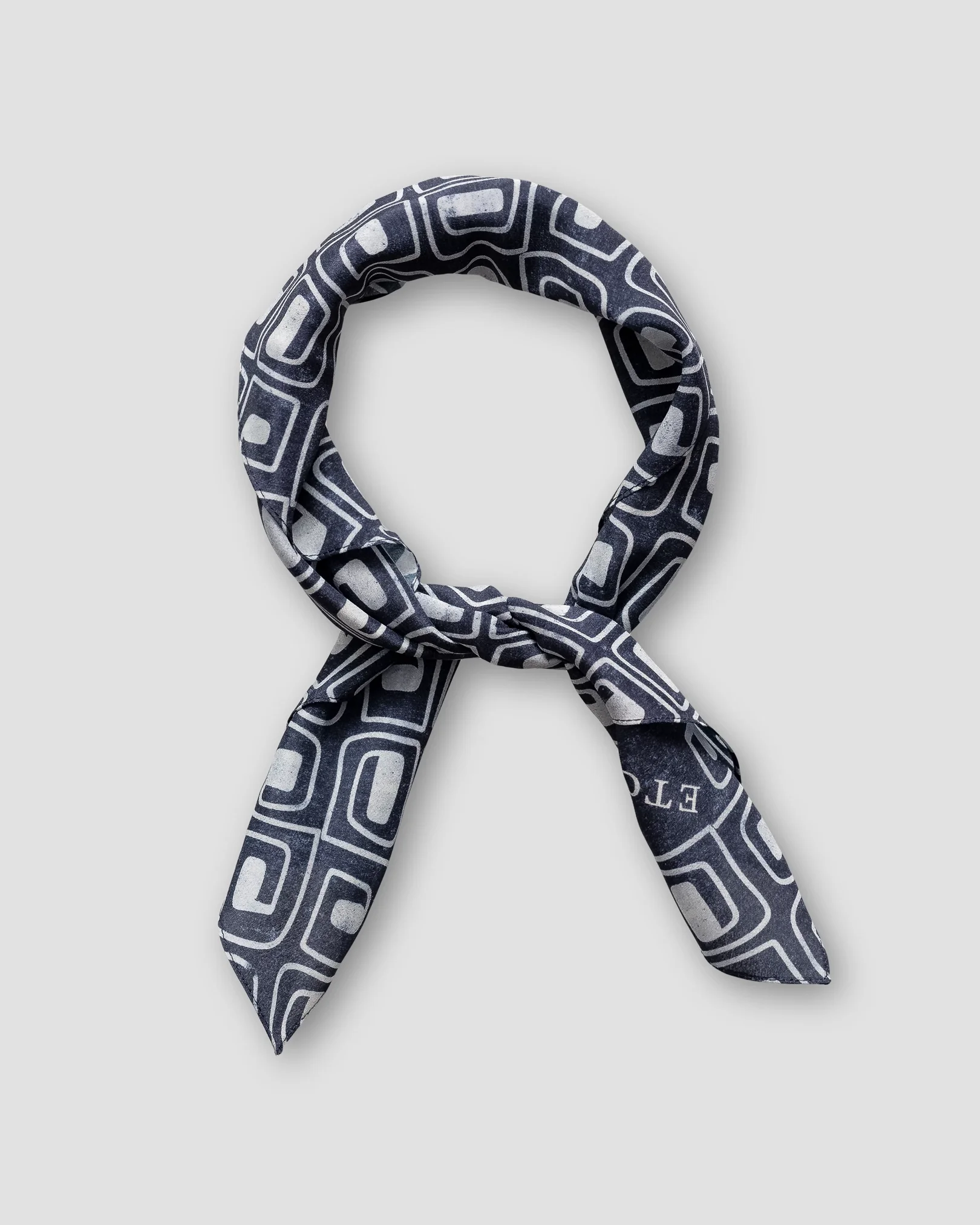 Eton - black block print bandana