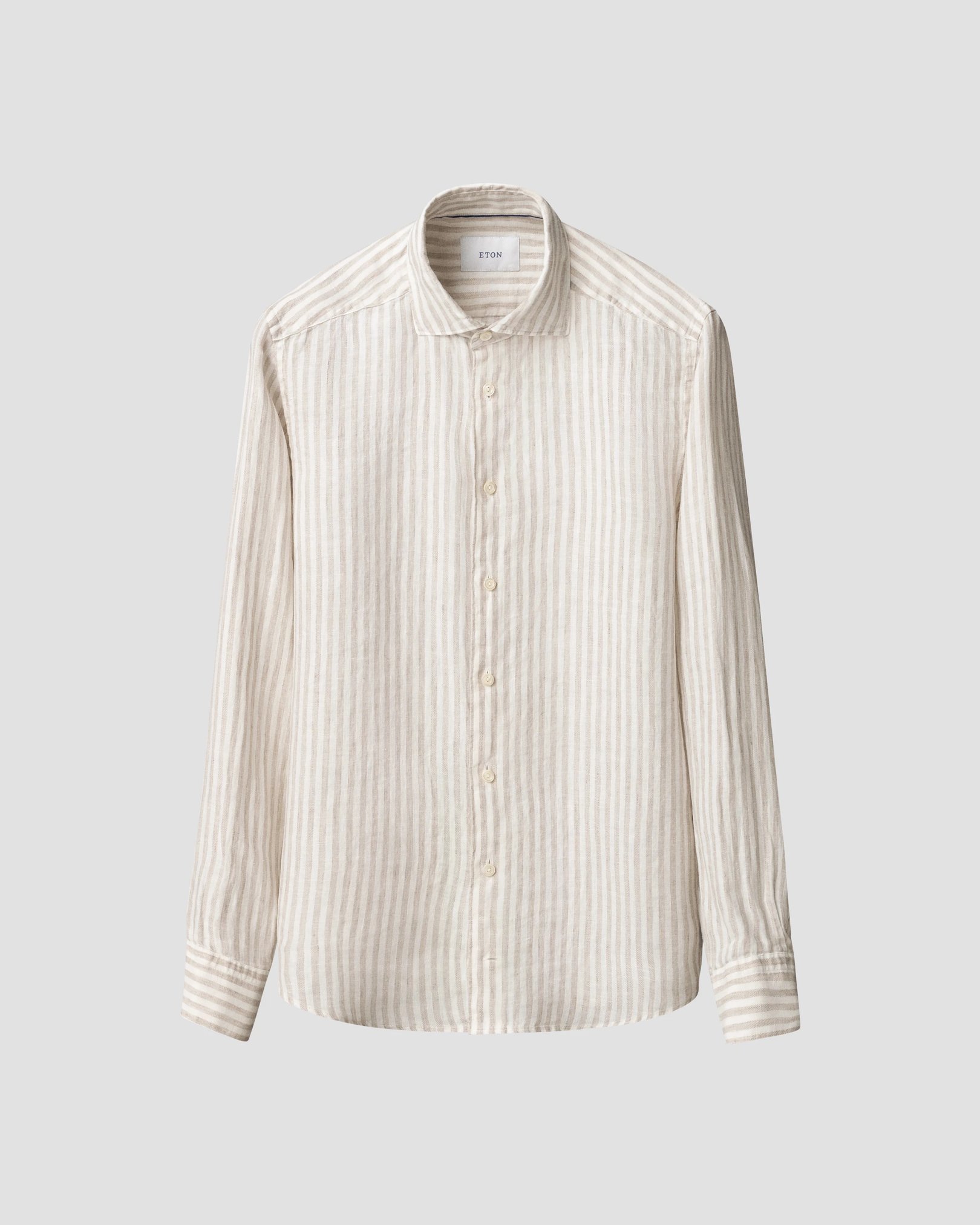 Eton - Striped Linen Twill Shirt