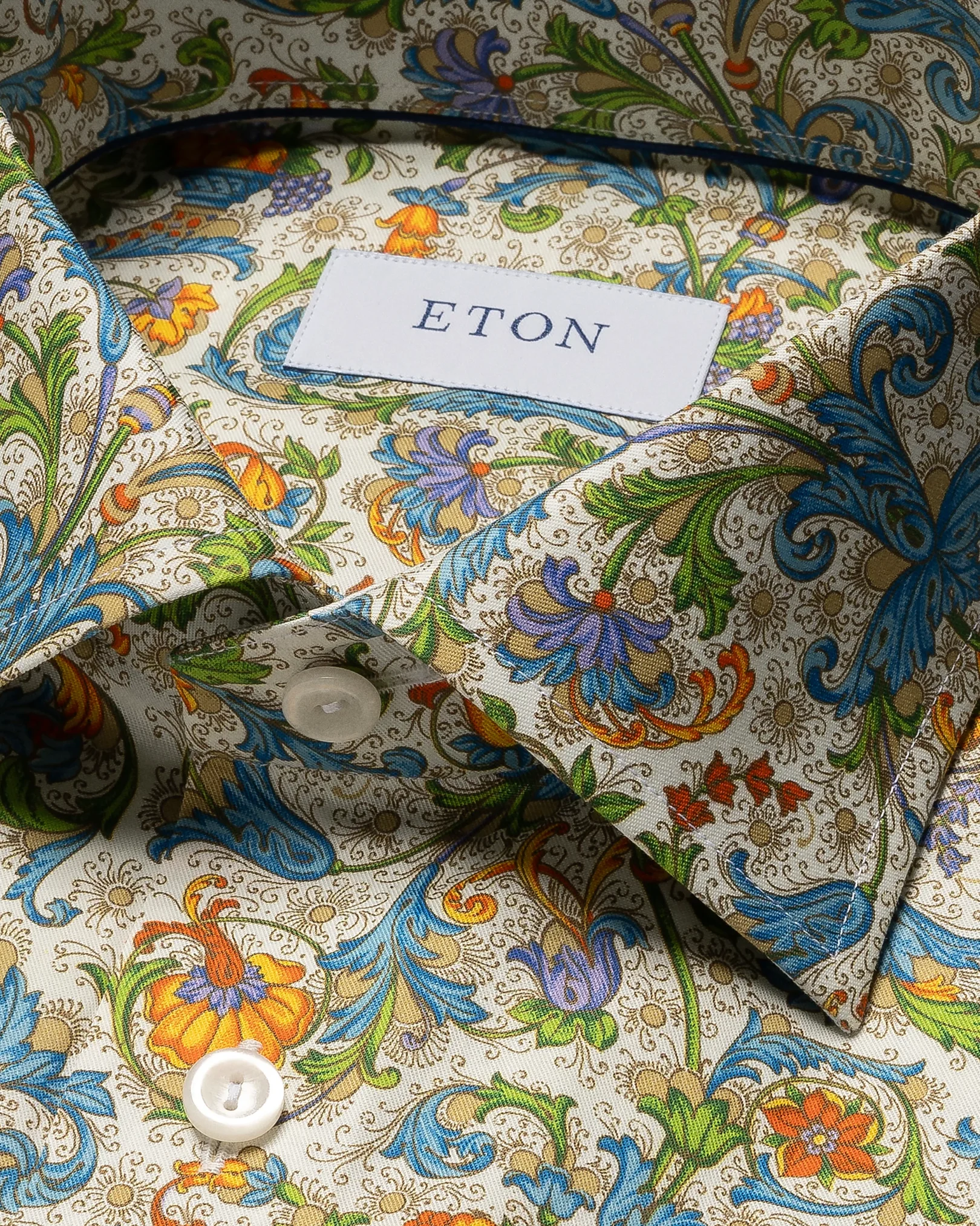 Eton - multi colored twill shirt