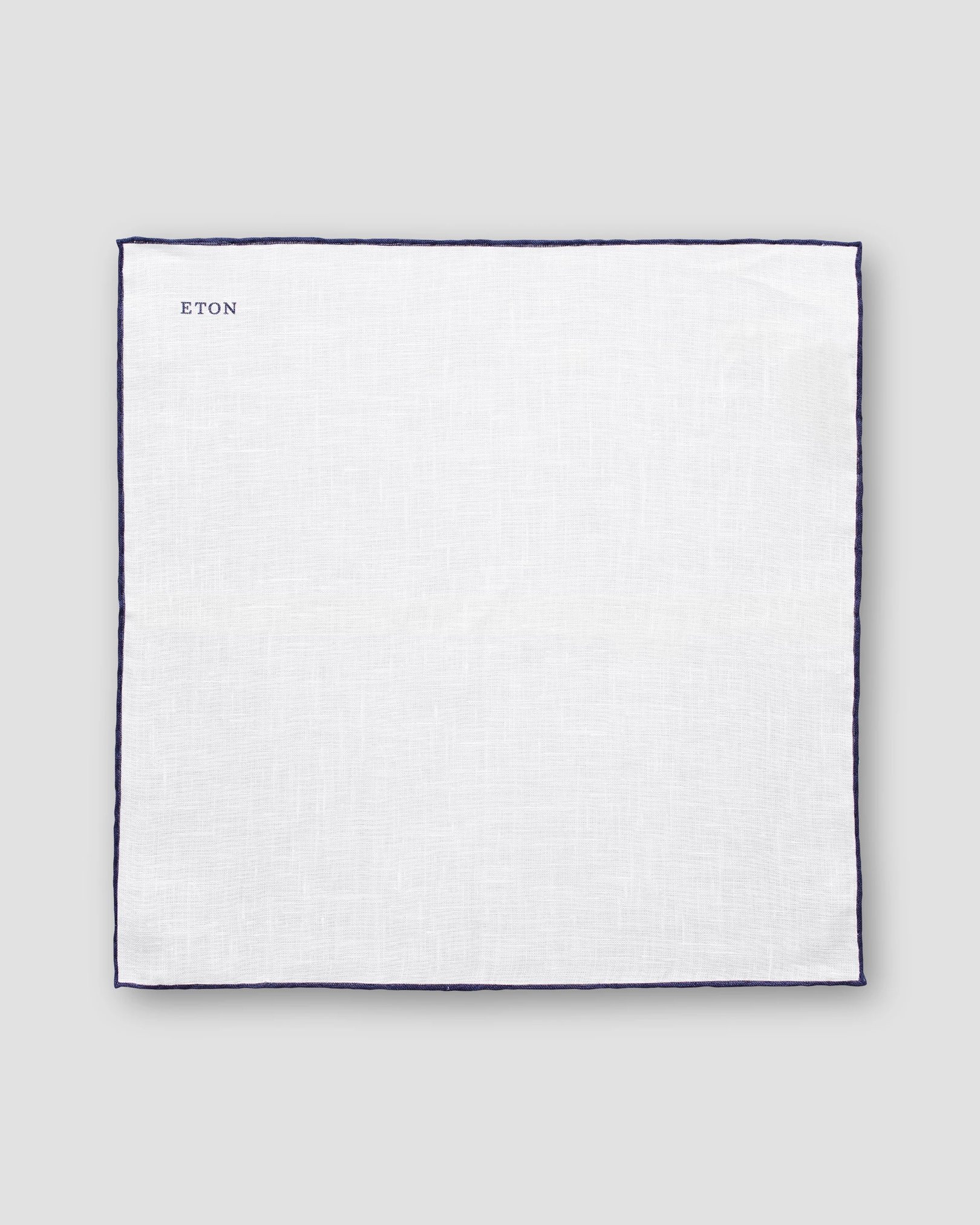 Eton - navy linen pocket square