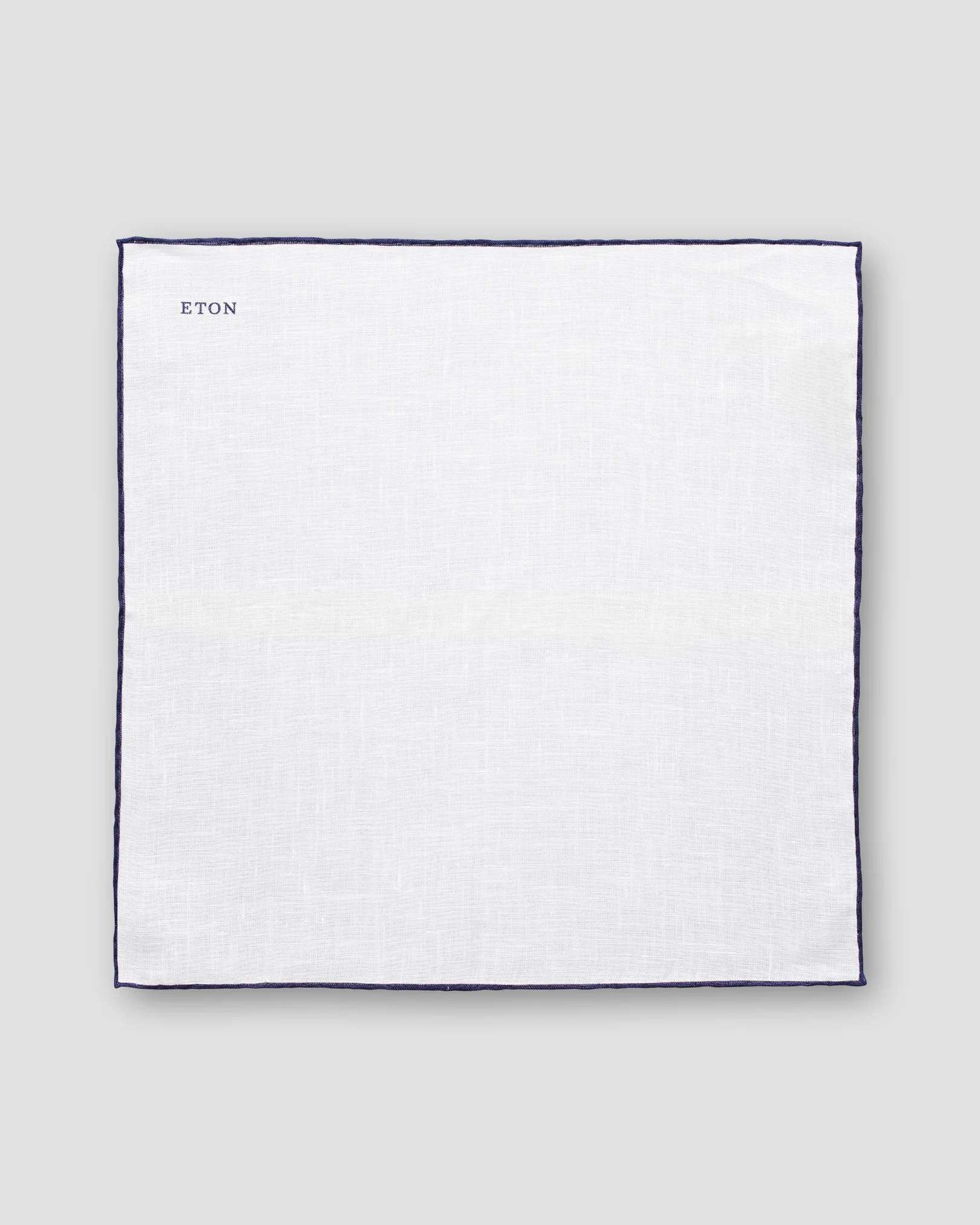 Eton - navy linen pocket square