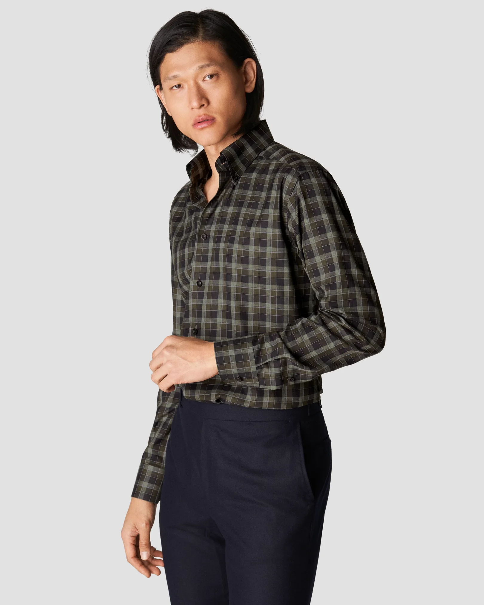 Eton - dark green flannel