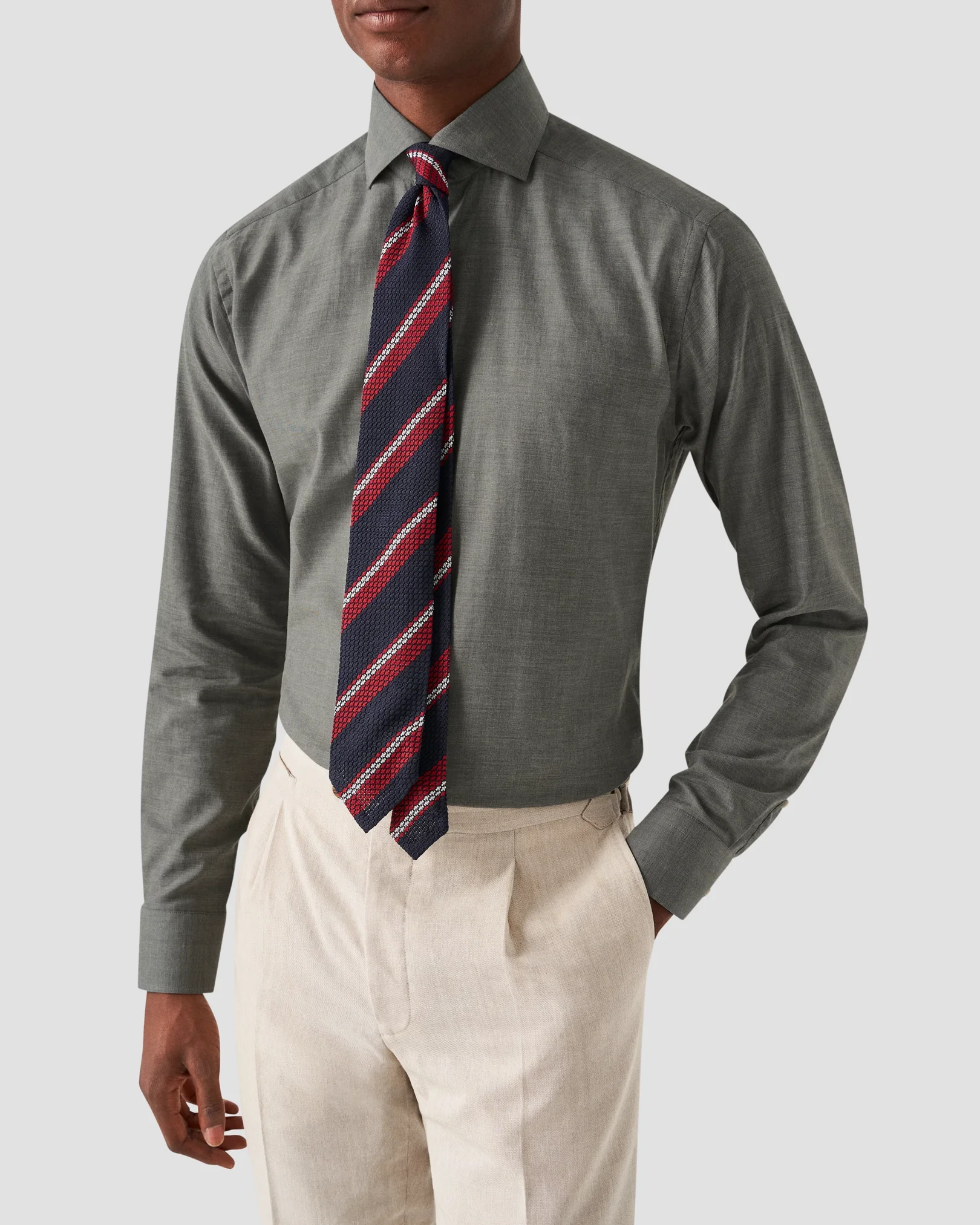 Eton - mid grey flanell