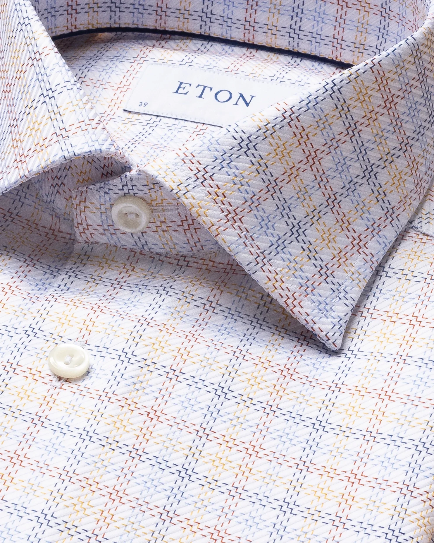 Eton - multi plaid king twill shirt