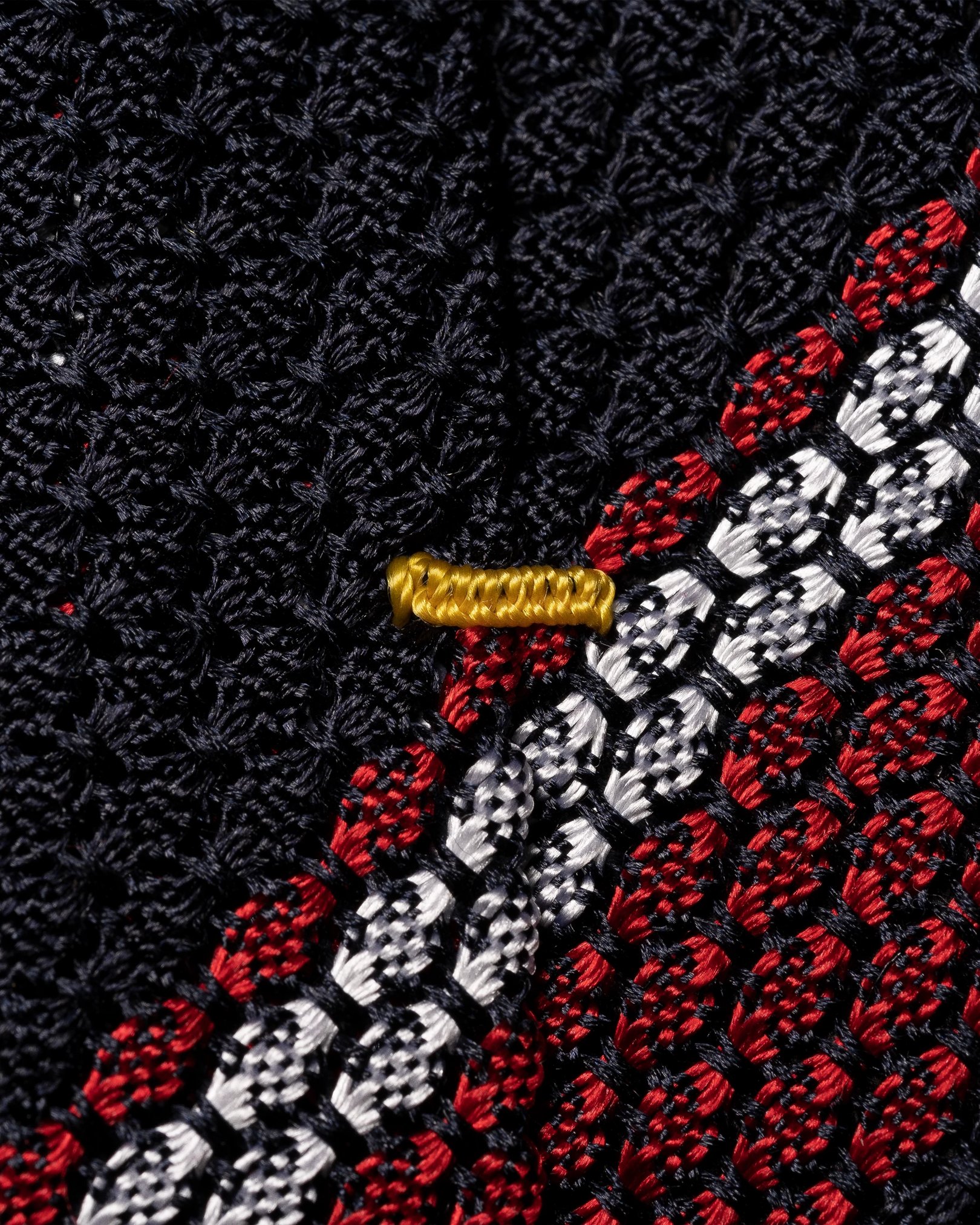 Eton - dark red grenadine tie