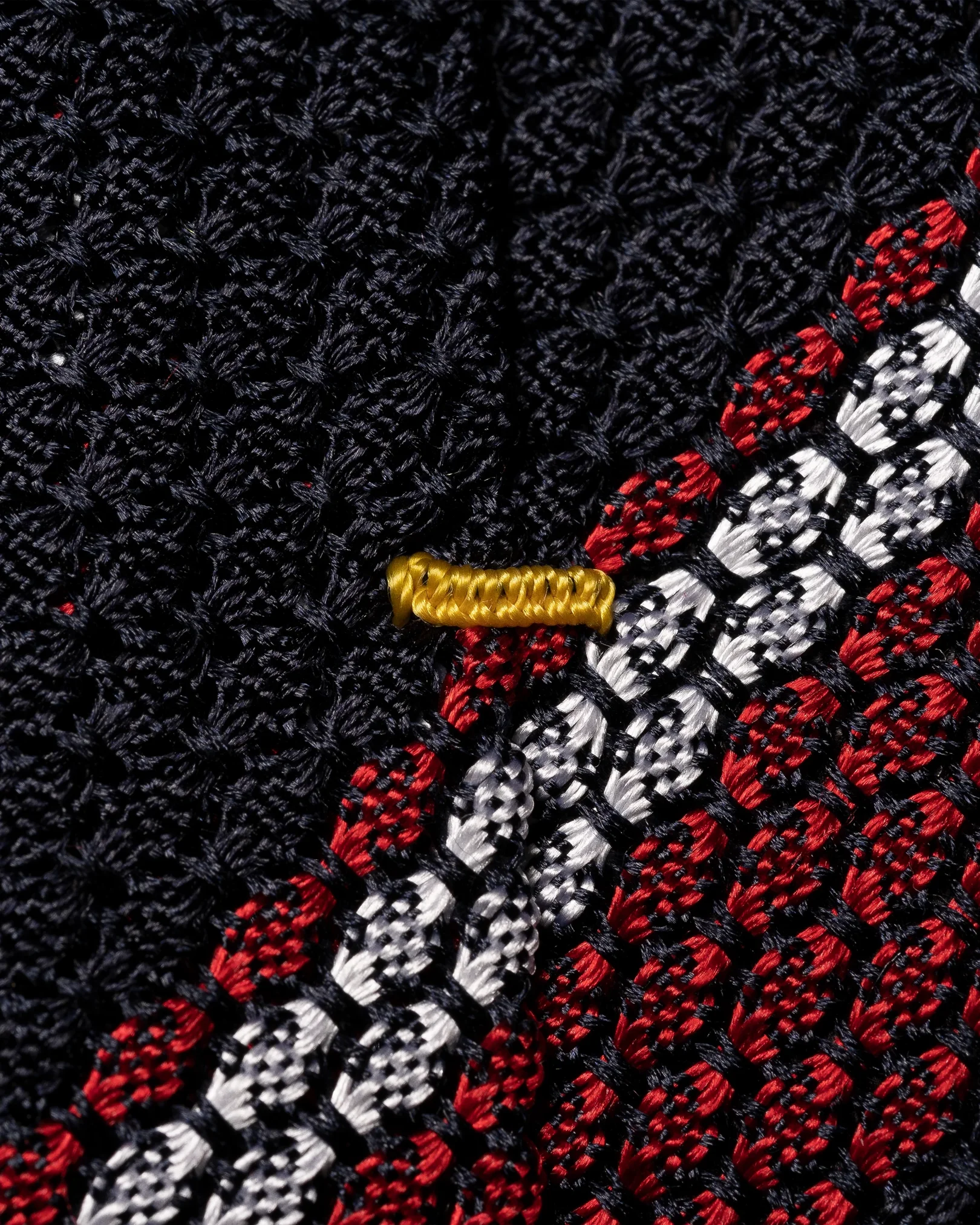 Eton - dark red grenadine tie