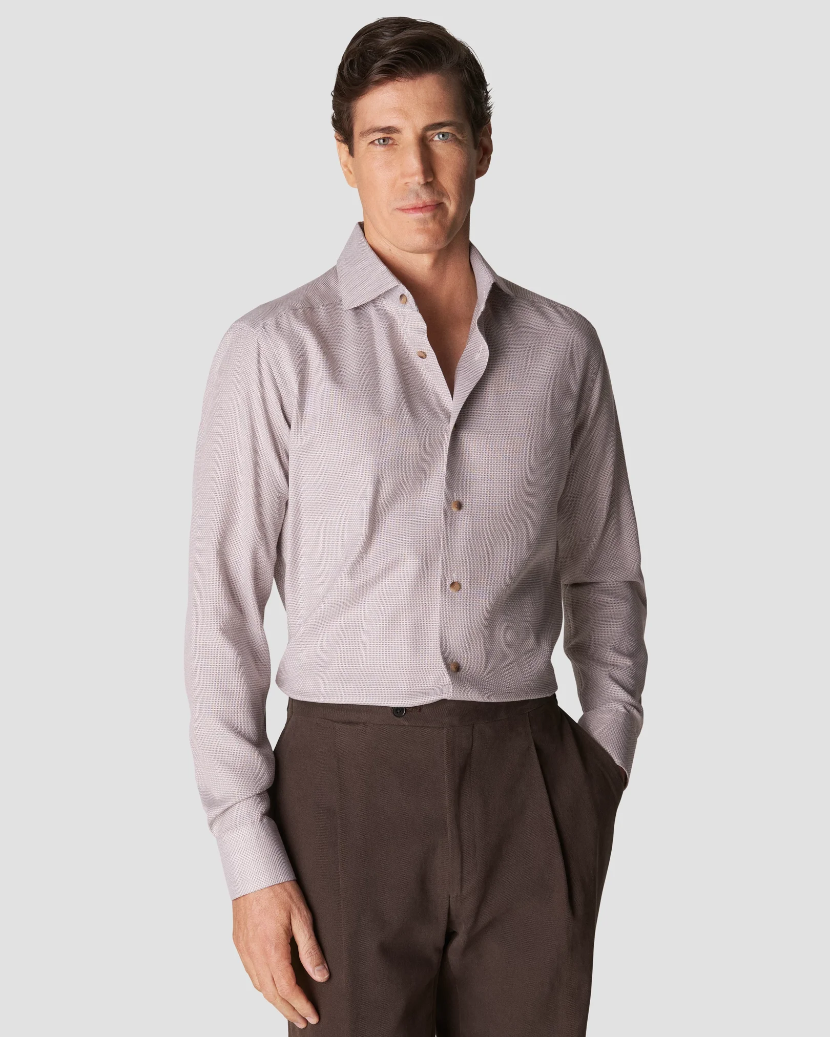 Eton - brown basket weave