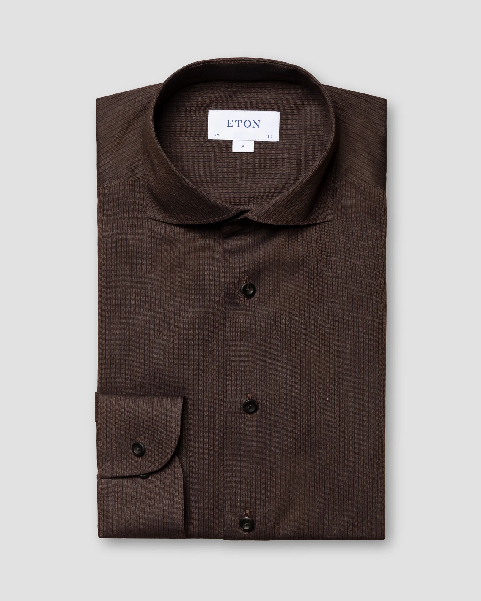 Eton - brown lightweight flannel
