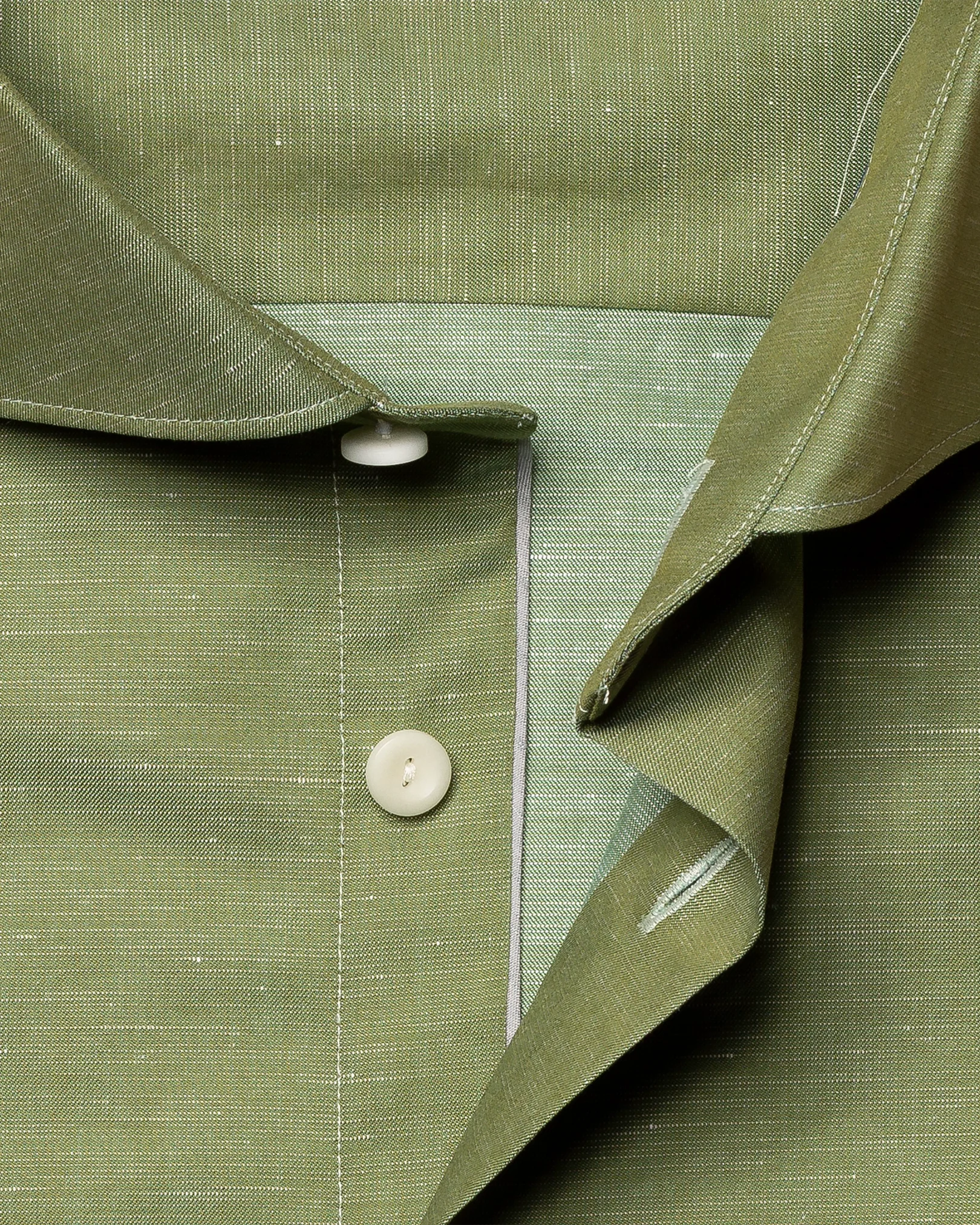 Eton - mid green textured twill