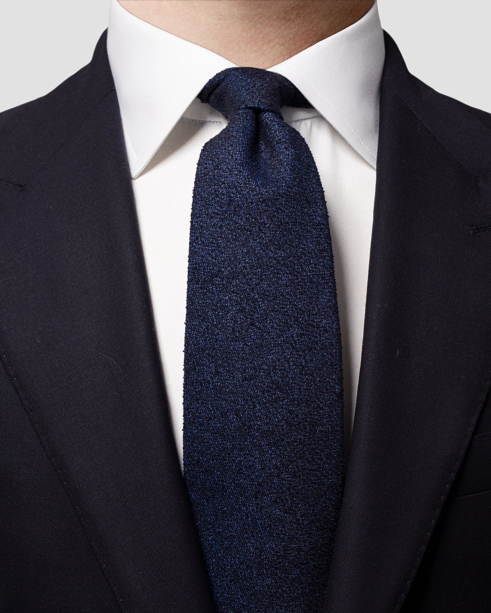 Eton - dark purple woven structure tie