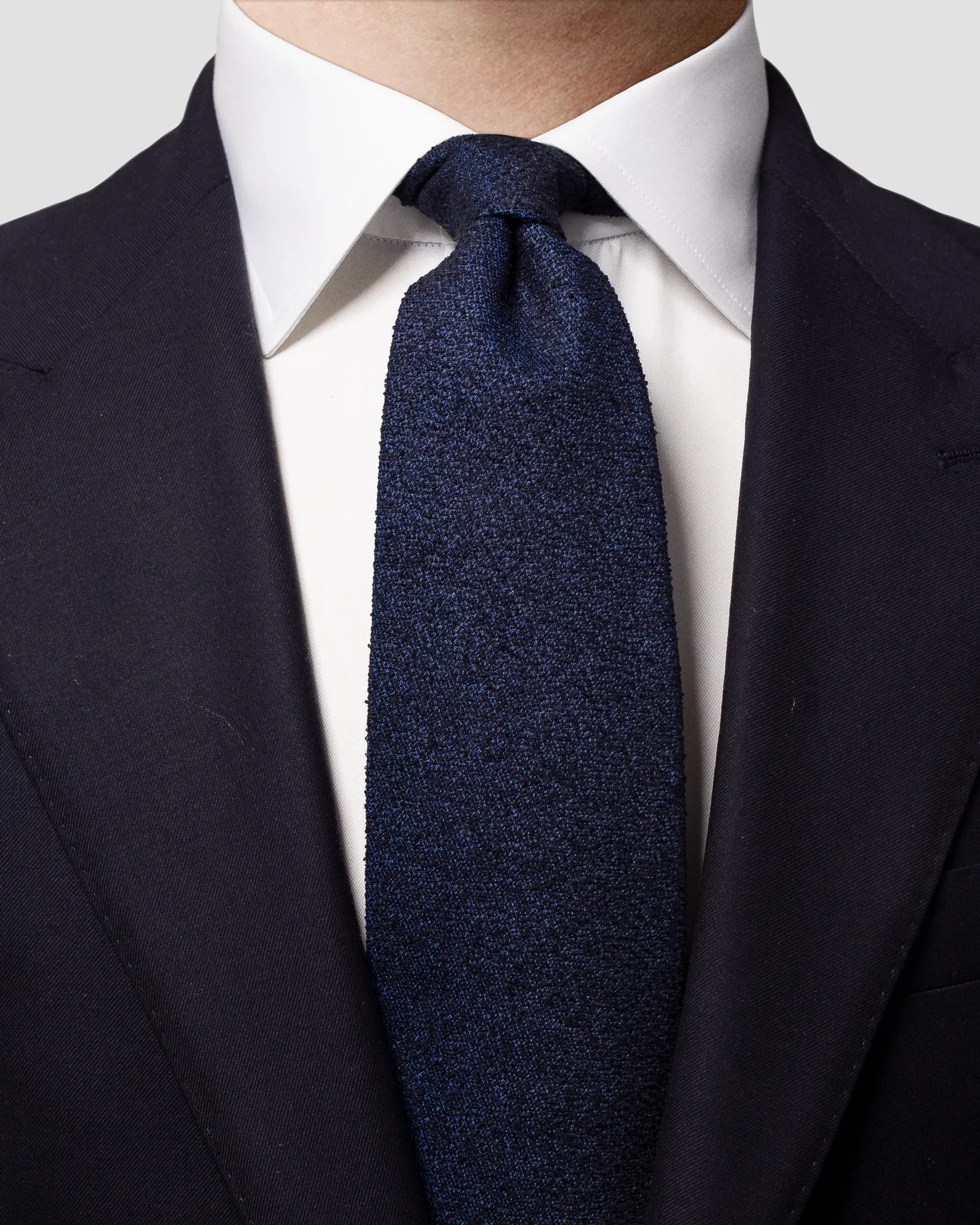 Eton - dark purple woven structure tie
