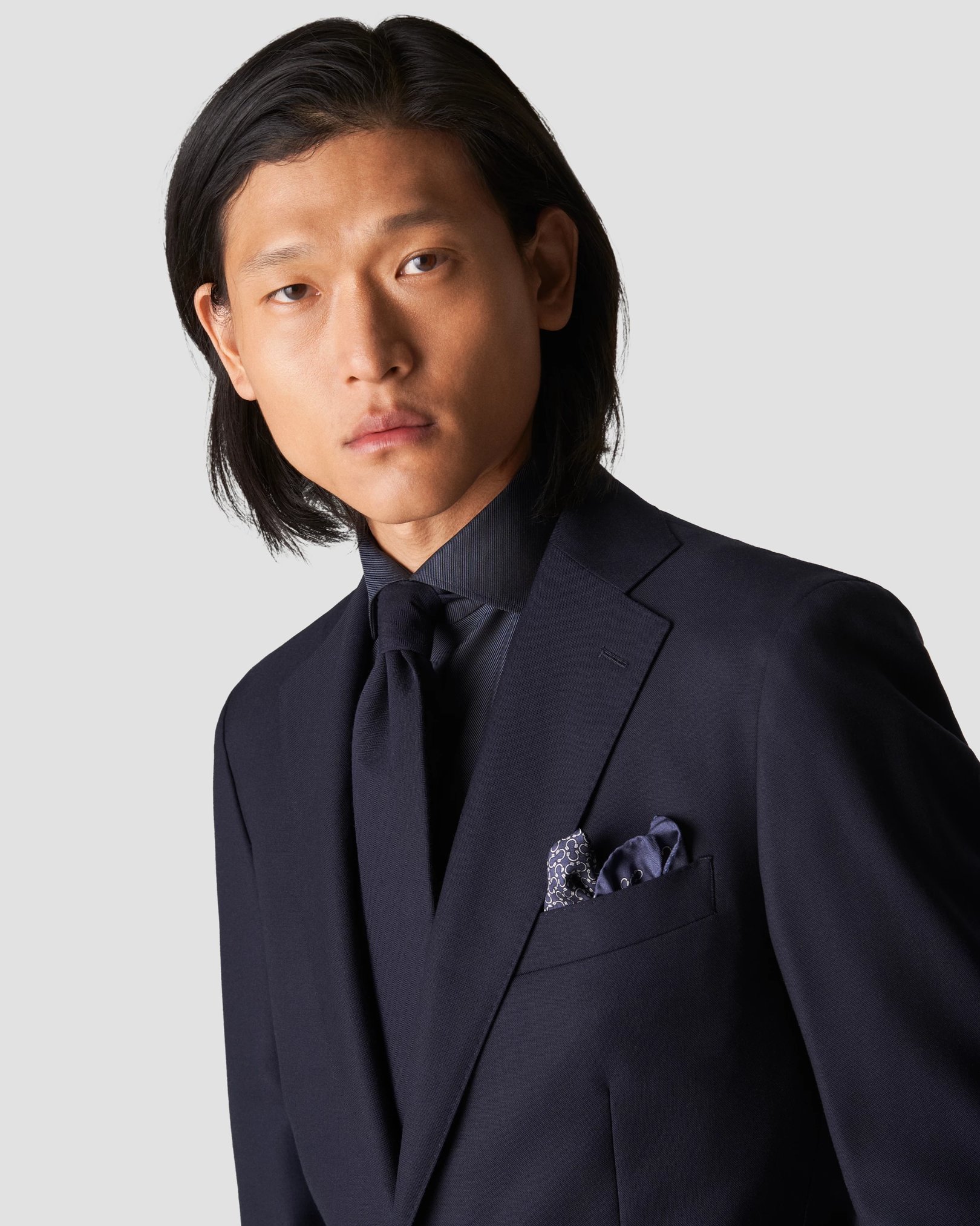 Eton - dark blue merino