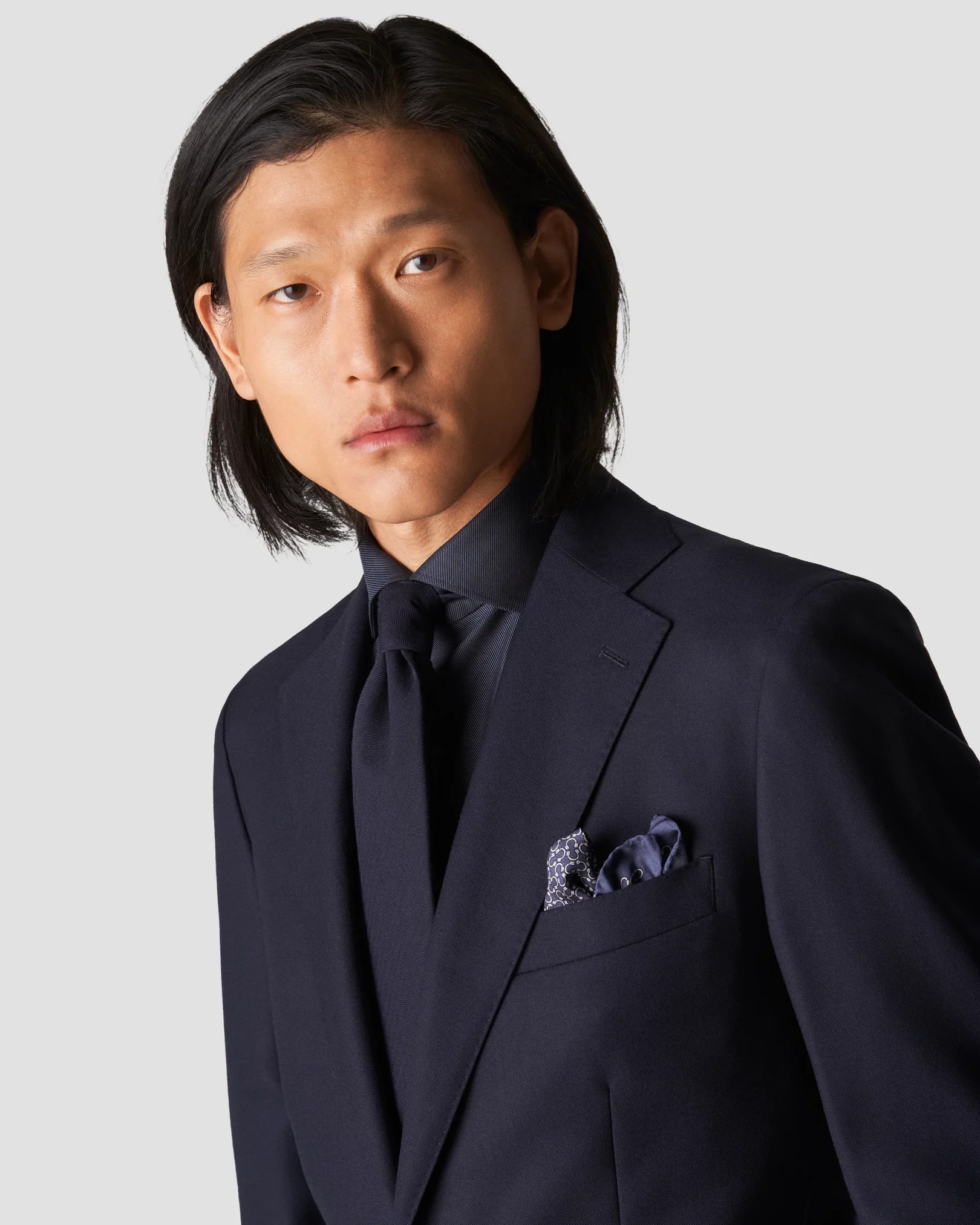 Eton - dark blue merino