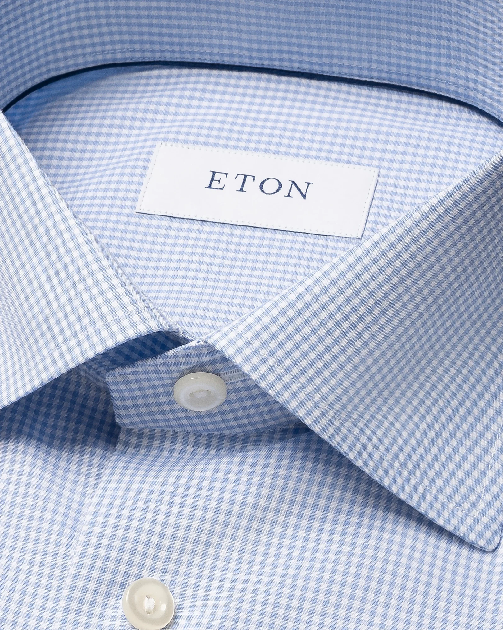 Eton - light blue poplin cut away collar single cuff slim fit