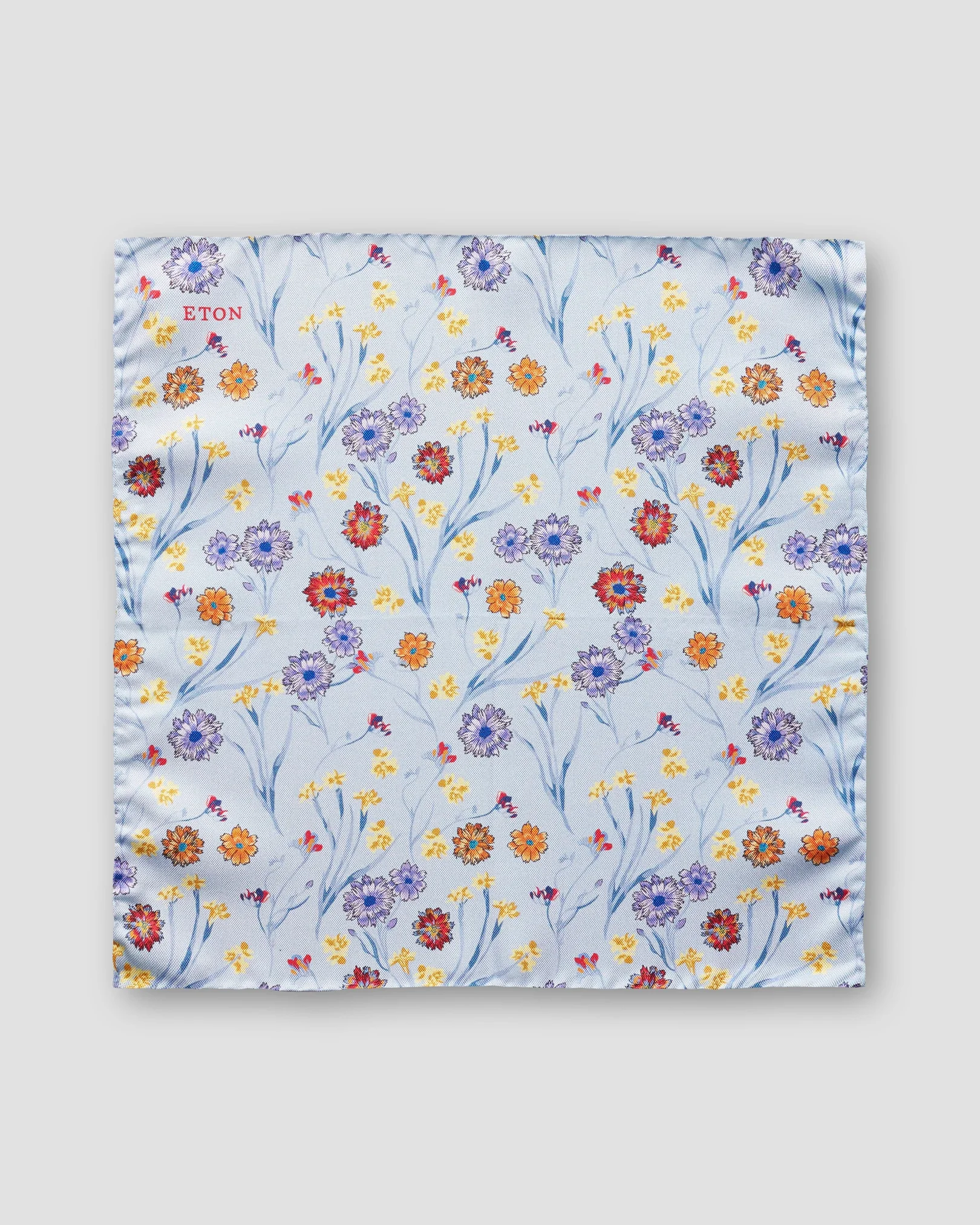 Eton - blue bouquet pocket square