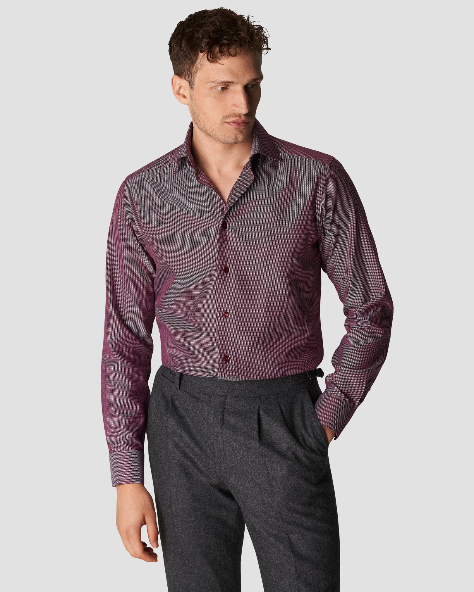 Eton - red kingtwill cut away