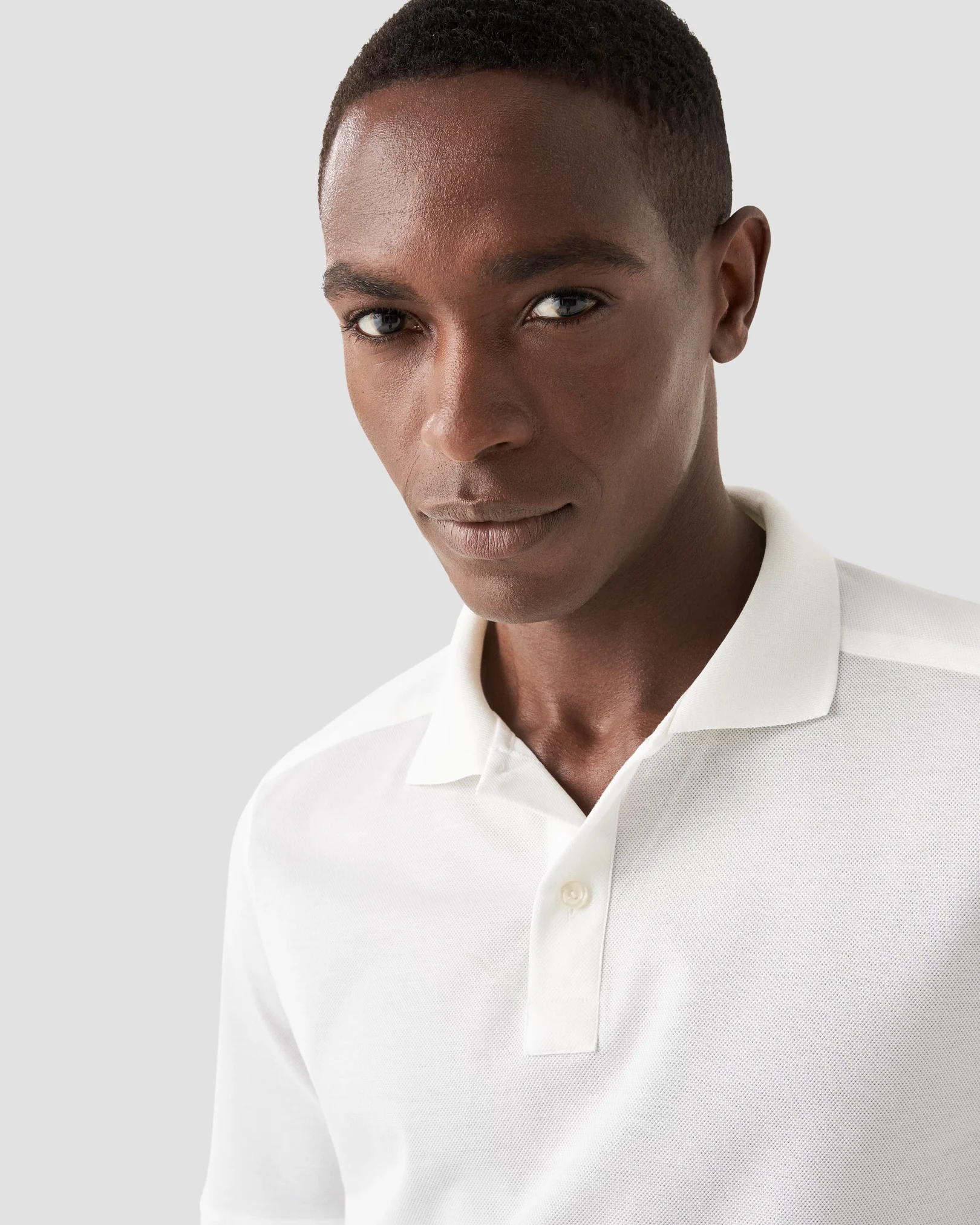 Eton - white doub heavy piquet