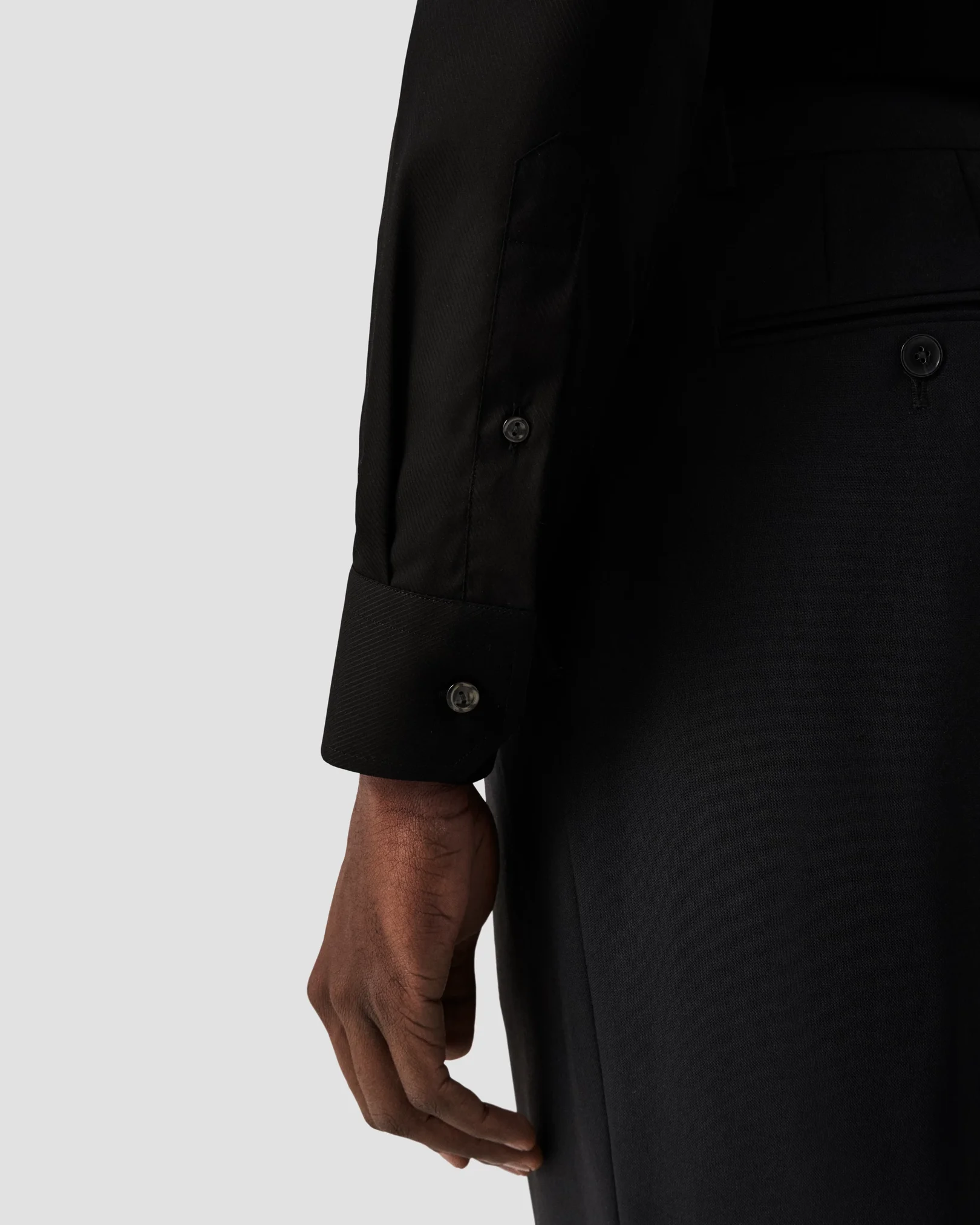 Eton - black twill made to order