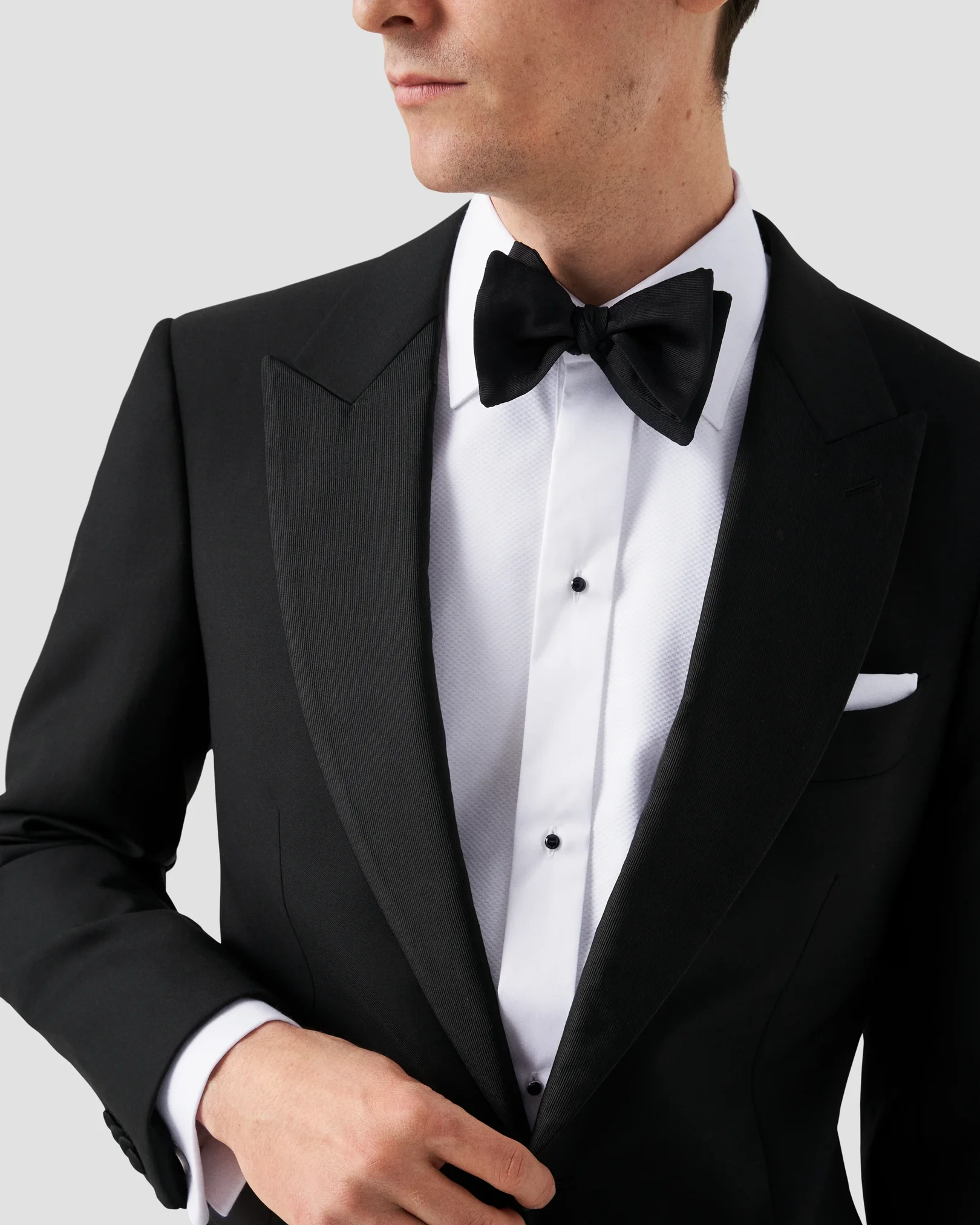 Eton - White Piqué Tuxedo Shirt
