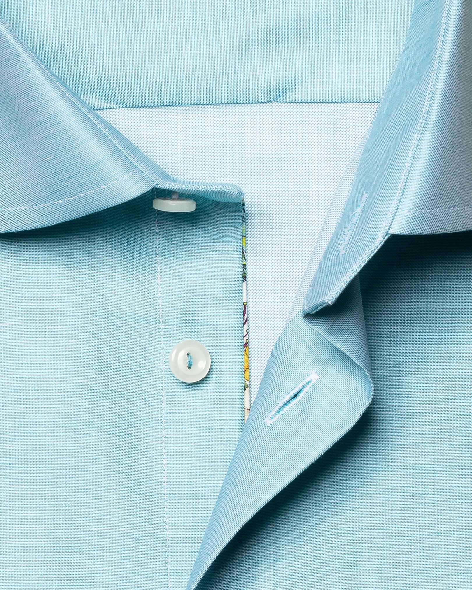 Eton - light green signature twill cutaway