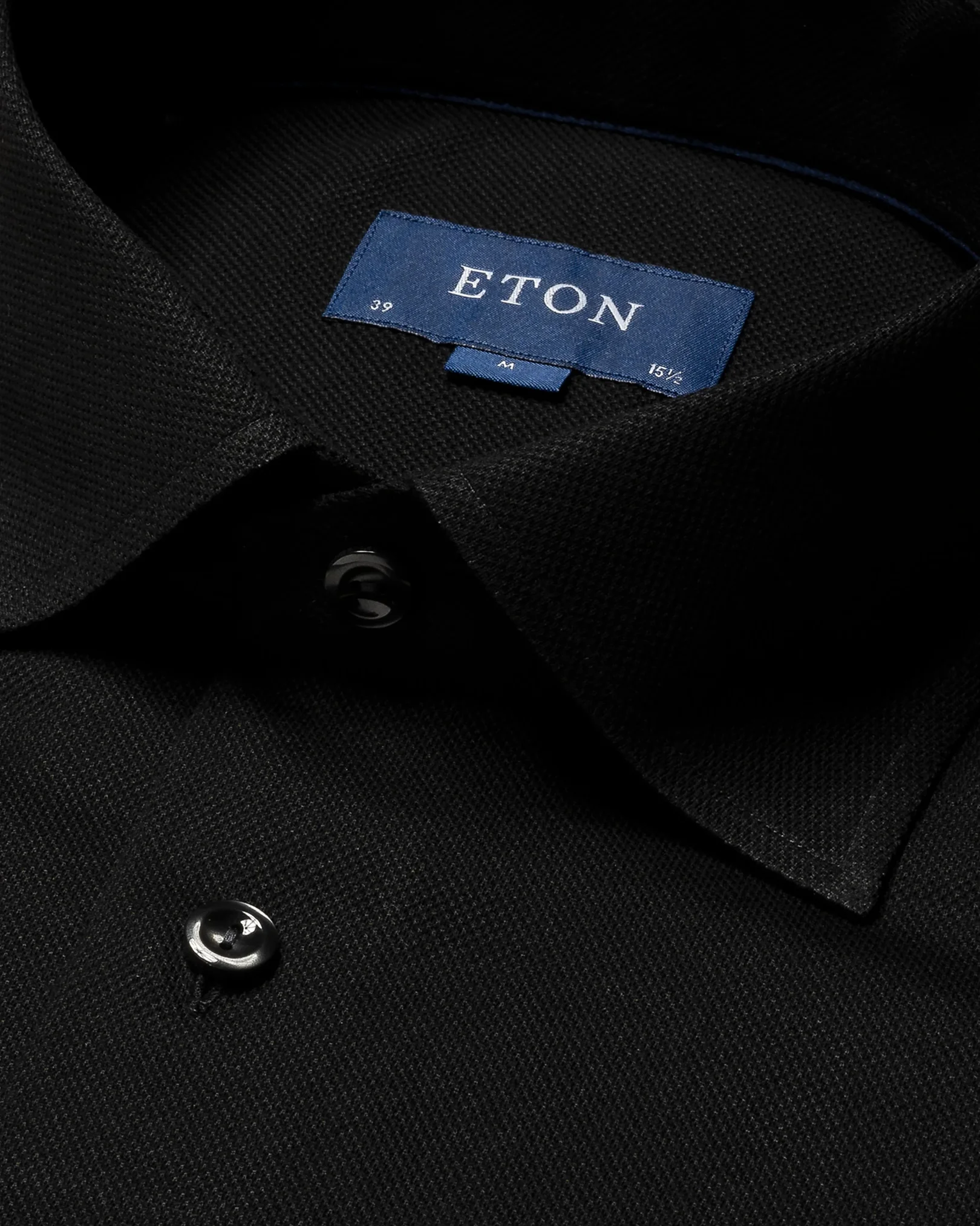 Eton - black doub heavy piquet ocs